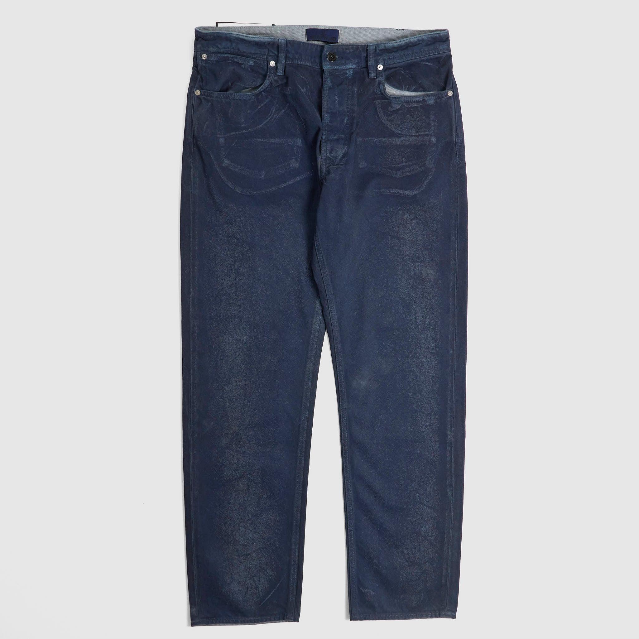 Reflective Bull Denim Straight Jeans