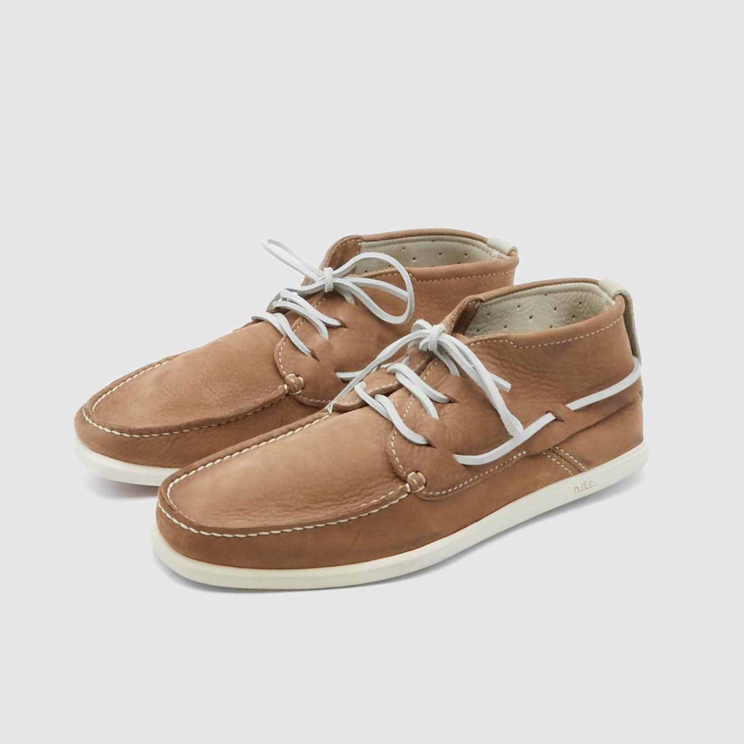 made by hand Alithia High Nubuk Boat Shoes