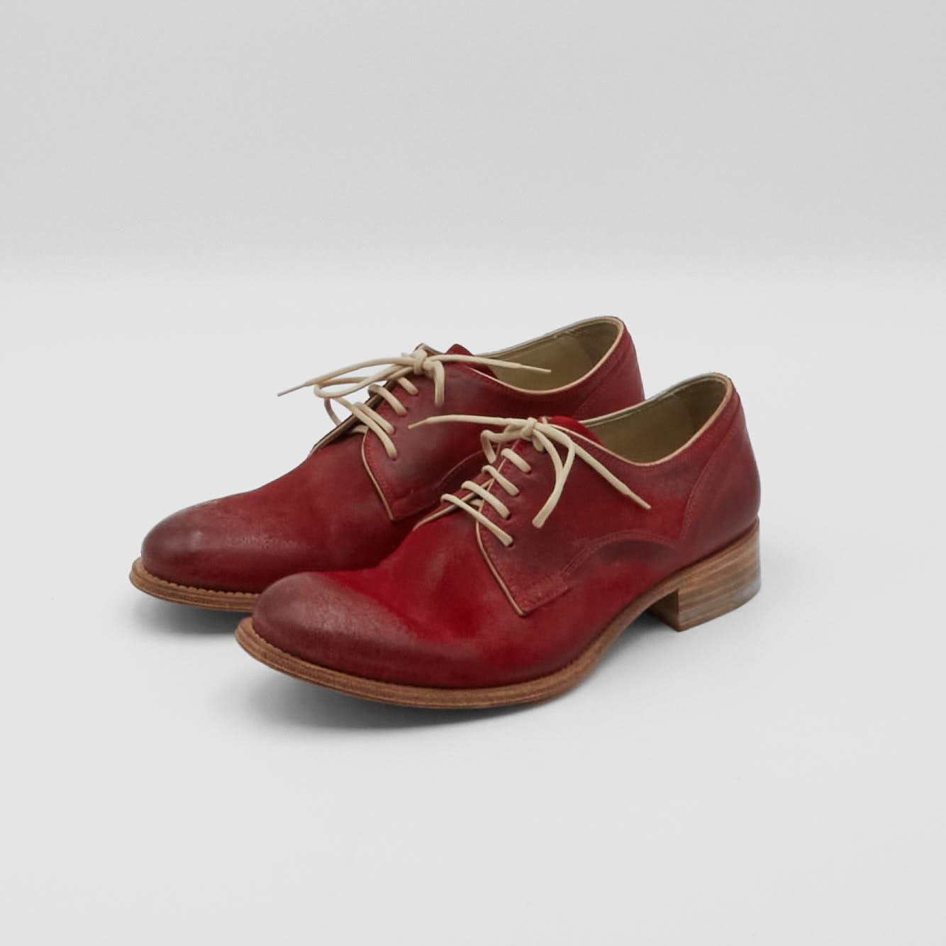 made by hand Ladies Round Toe BlucherShoes