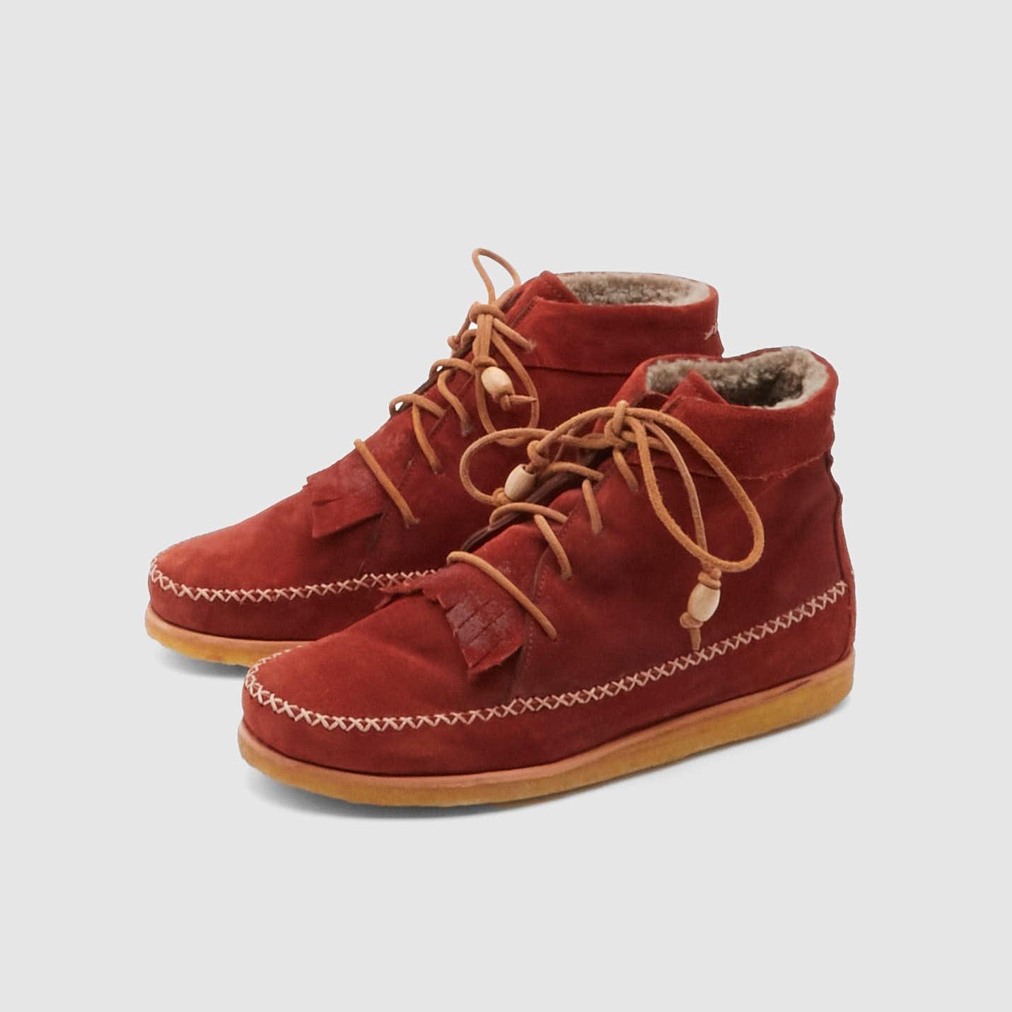 made by hand Ladies Softy Shearling Moccasin Boot