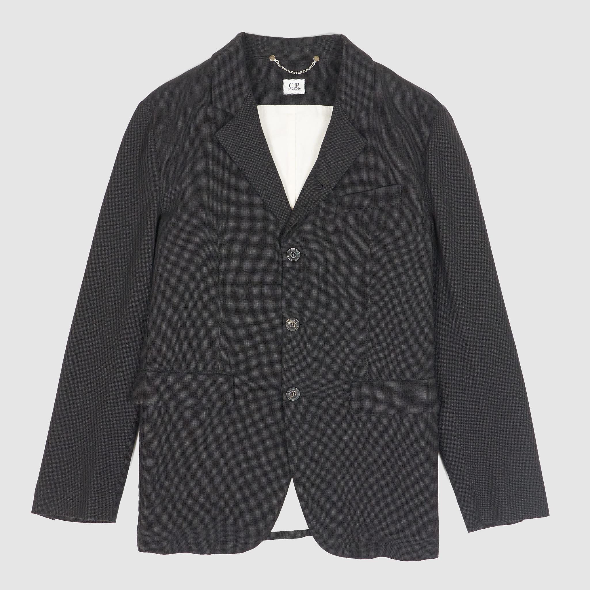 Three Button Wool/Cotton Blazer