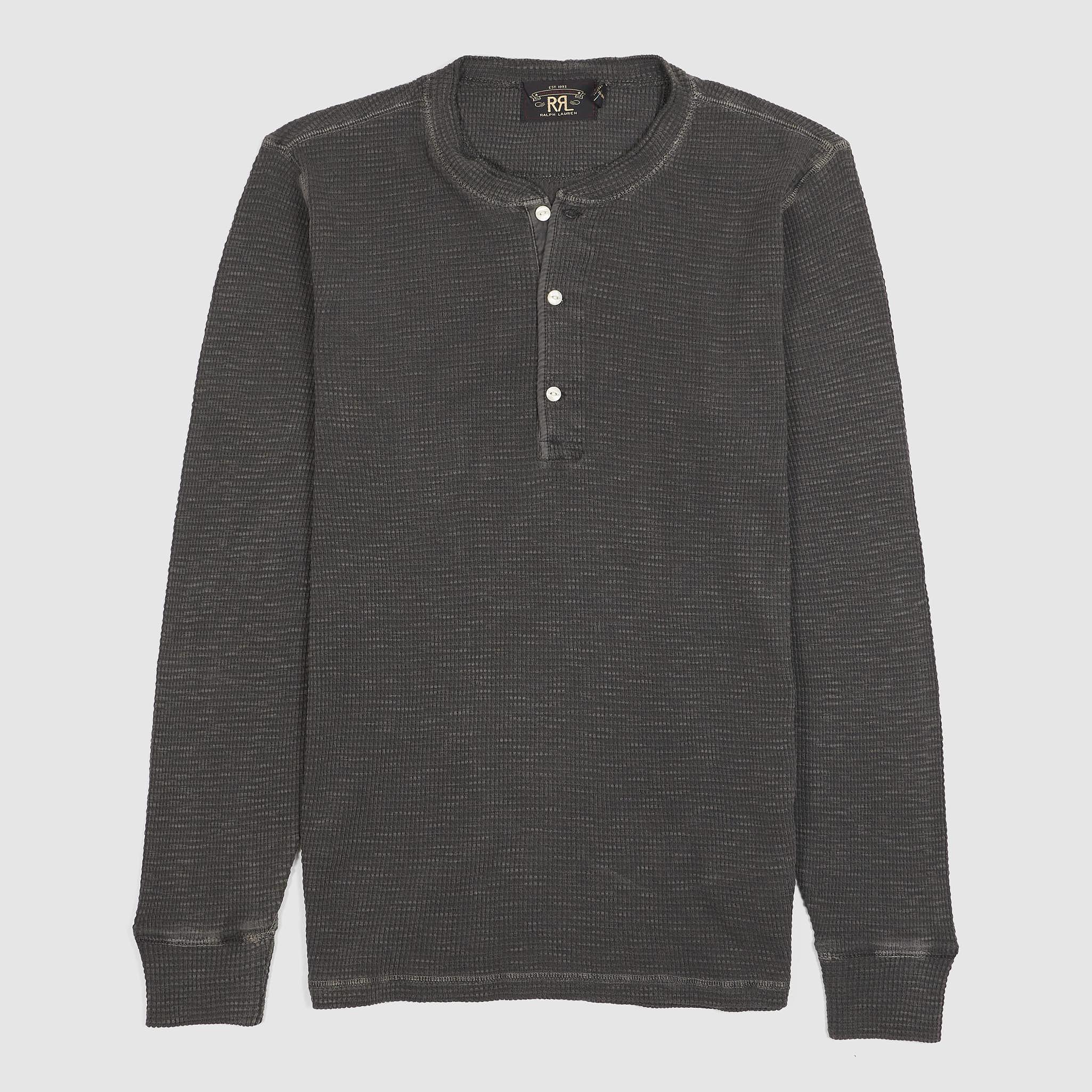 Long Sleeve Waffle Henley Shirt