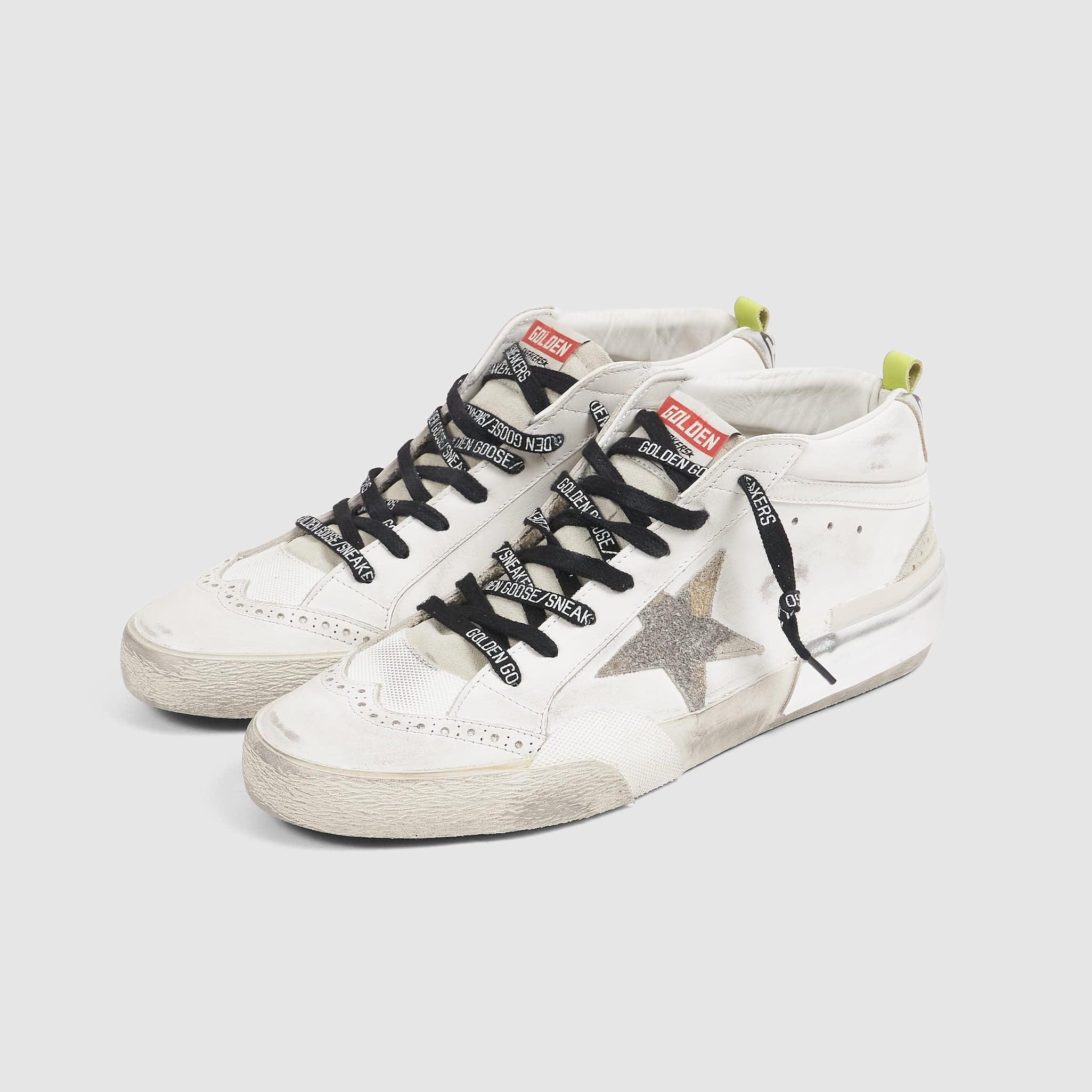 High White Camouflage Mid Star Classic Sneakers