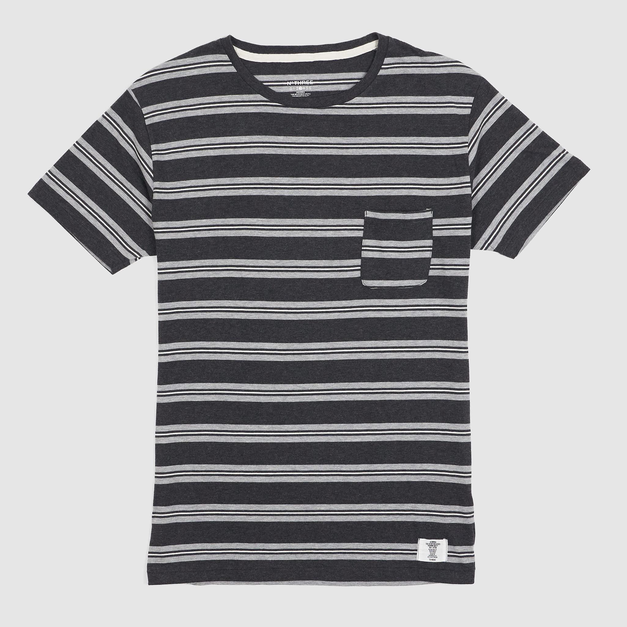 Bedwin & The Heratbreakers Striped Short Sleeve Pocket Crew Neck T-Shirt