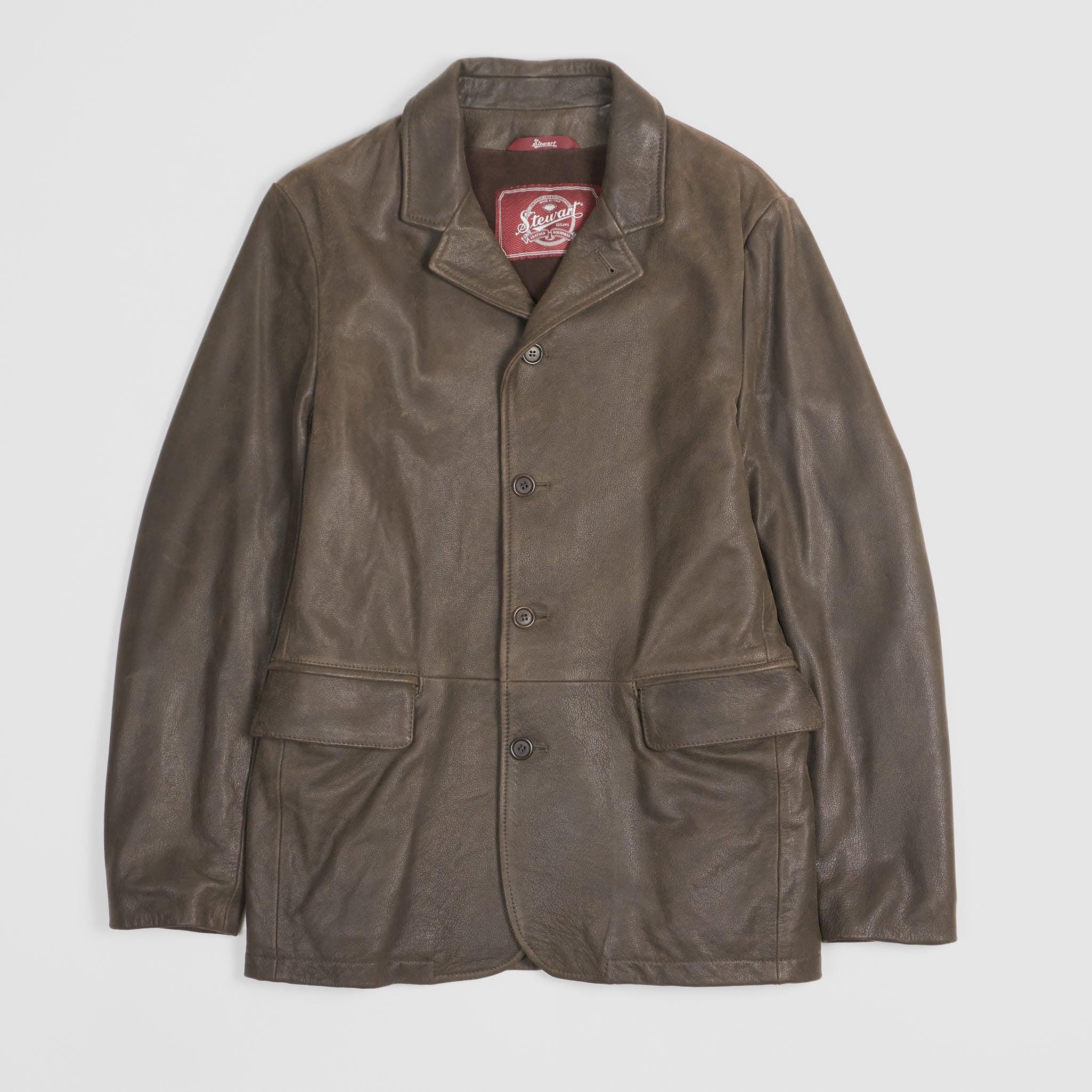 Car Coat Leather Blazer Jacket