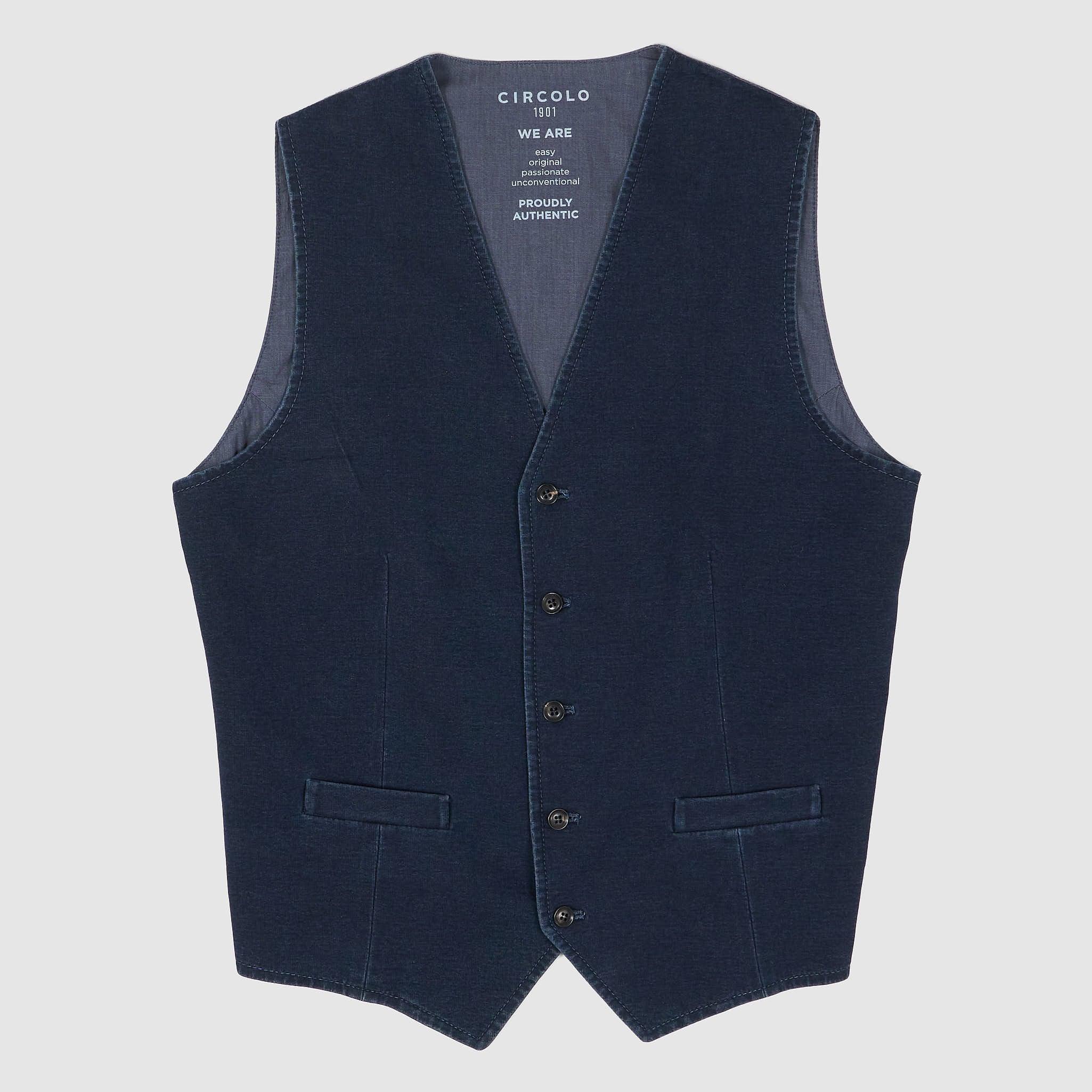 Knitted Indigo Vest