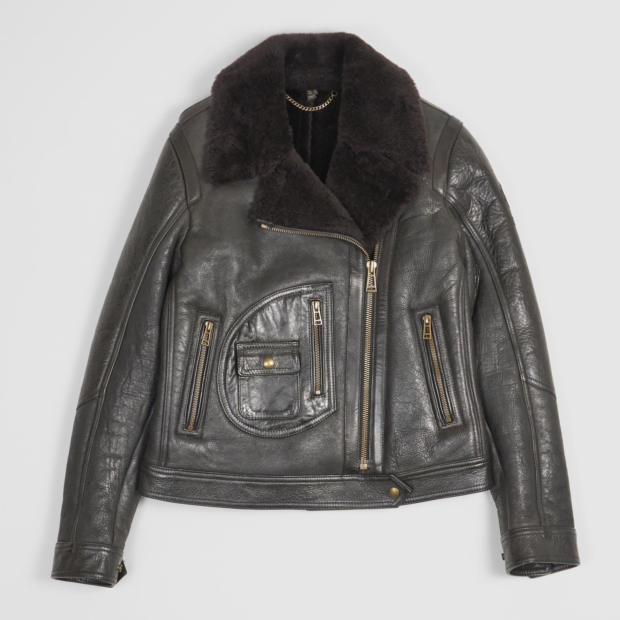 Ladies Shearling Perfecto Danescroft Leather Jacket