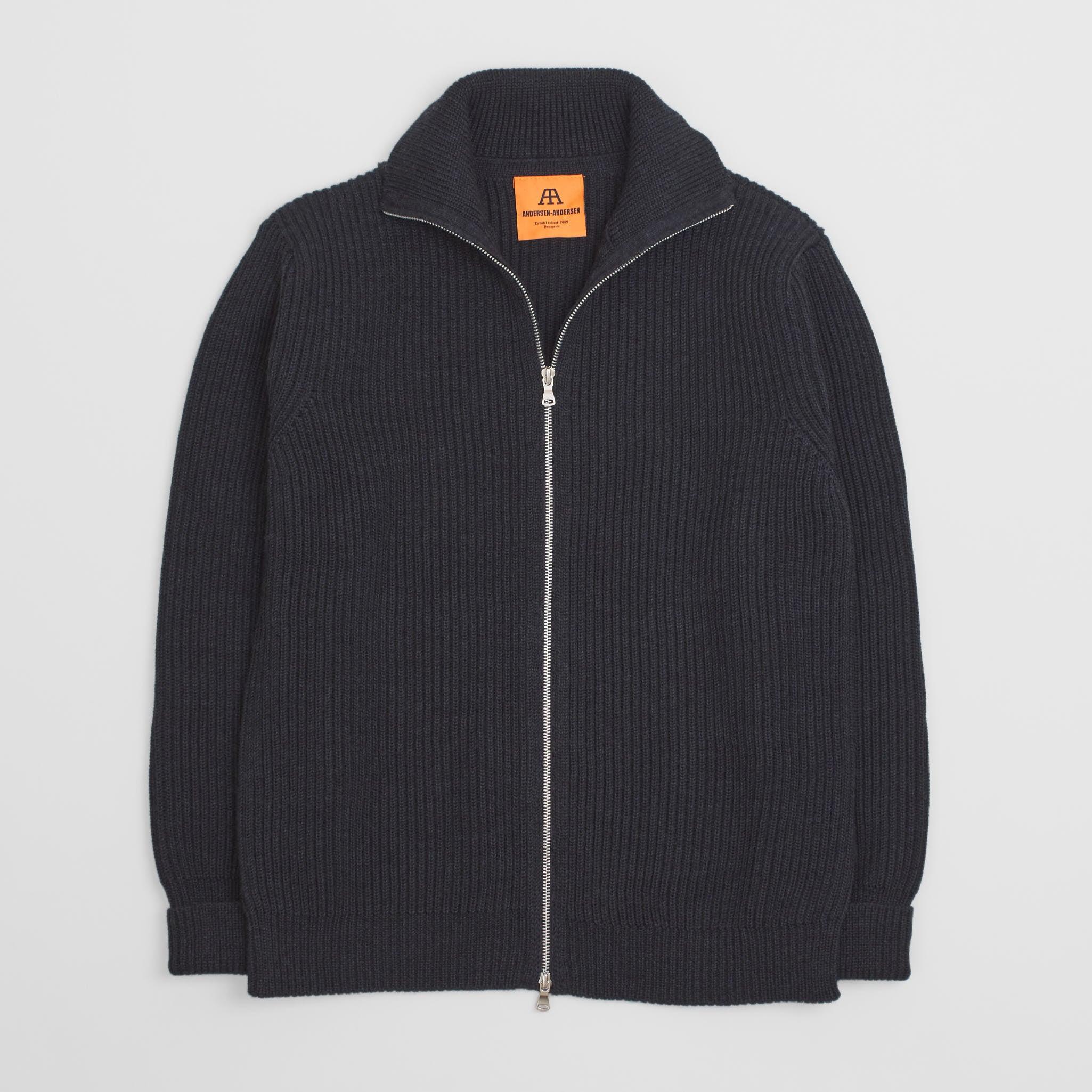 Sailor Full Zip Cardigan Natural Indigo
