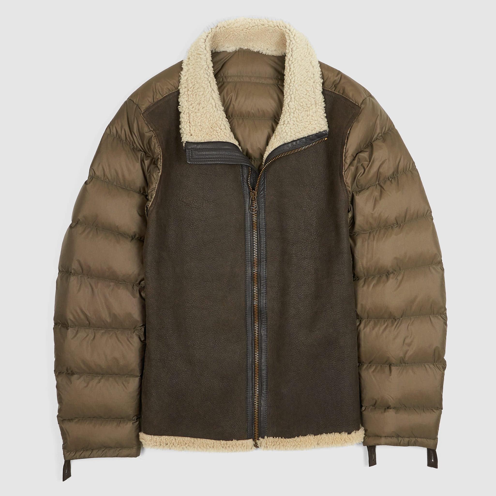 Down Liner with Shearling Front