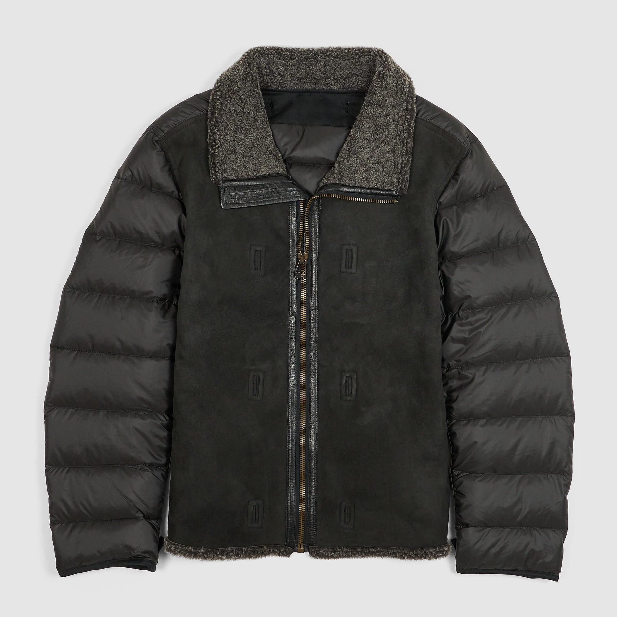 Down Liner with Shearling Front