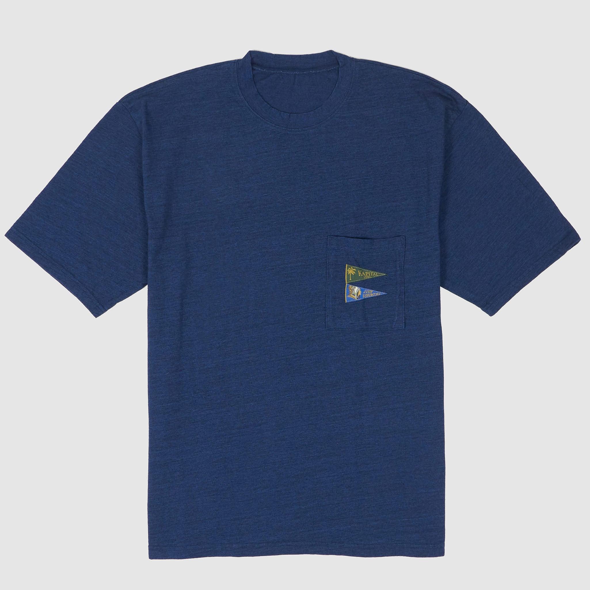 Short Sleeve Crew Neck Basic Flags T-Shirt