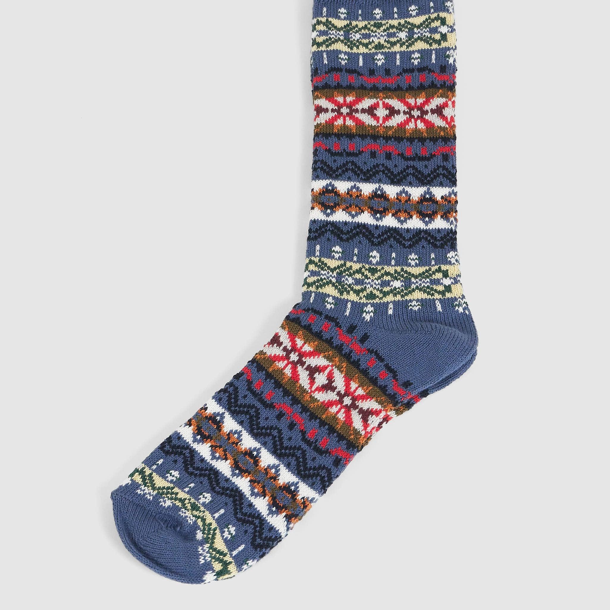 Fairisle Crew Socks