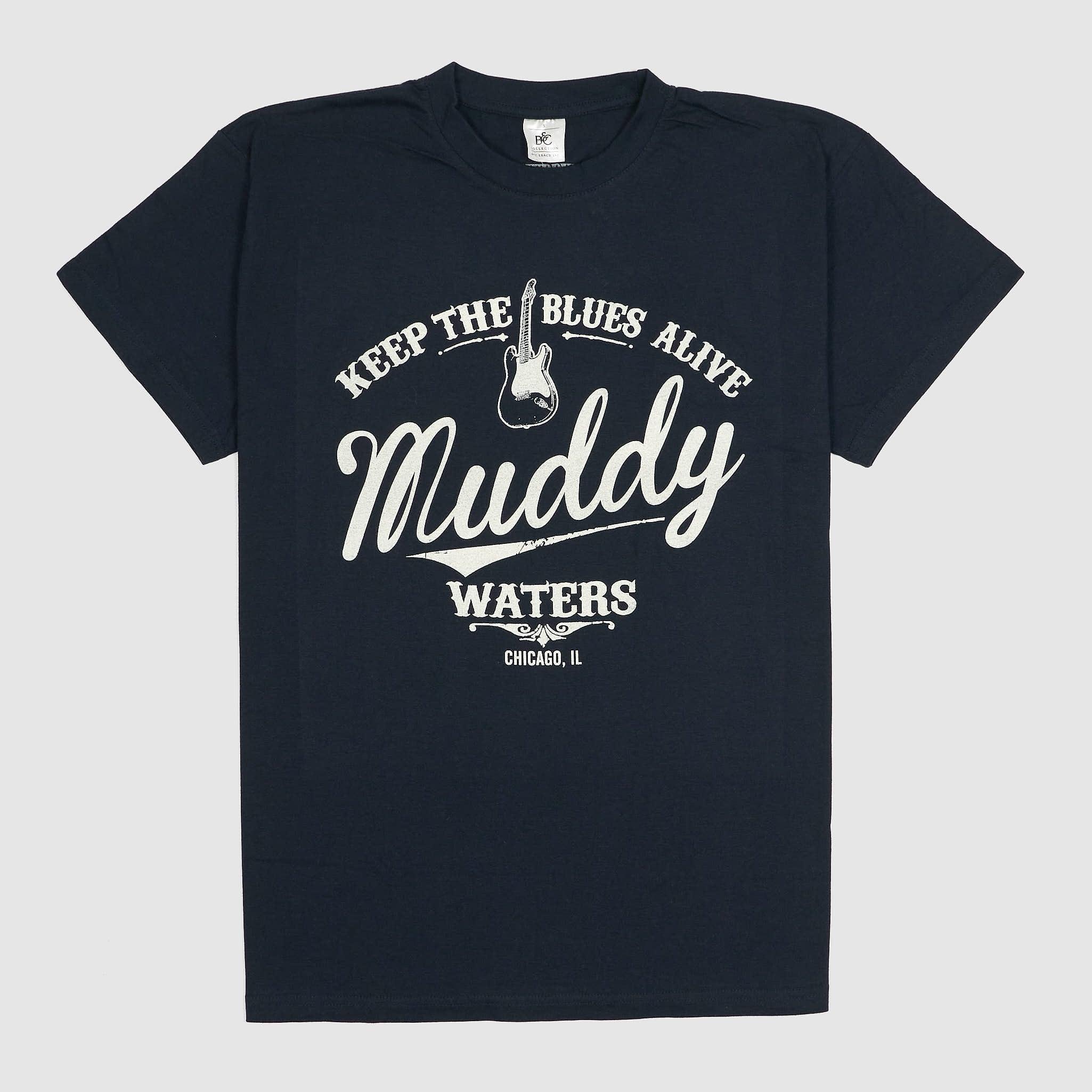 Muddy Waters Crew Neck Rock T-Shirt Keep the Blues Alive