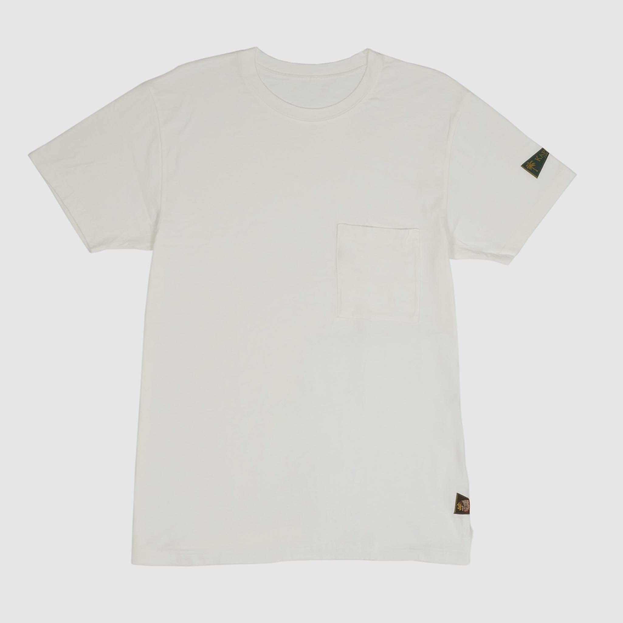 Crew Neck Flag One Pocket T-Shirt