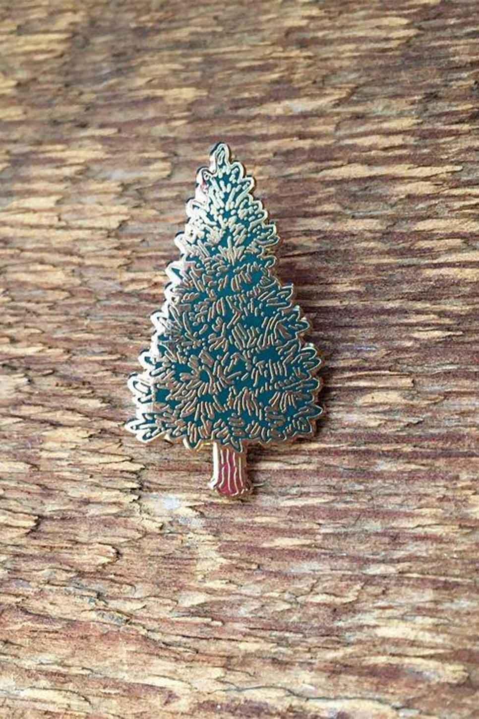 PINE TREE ENAMEL PIN