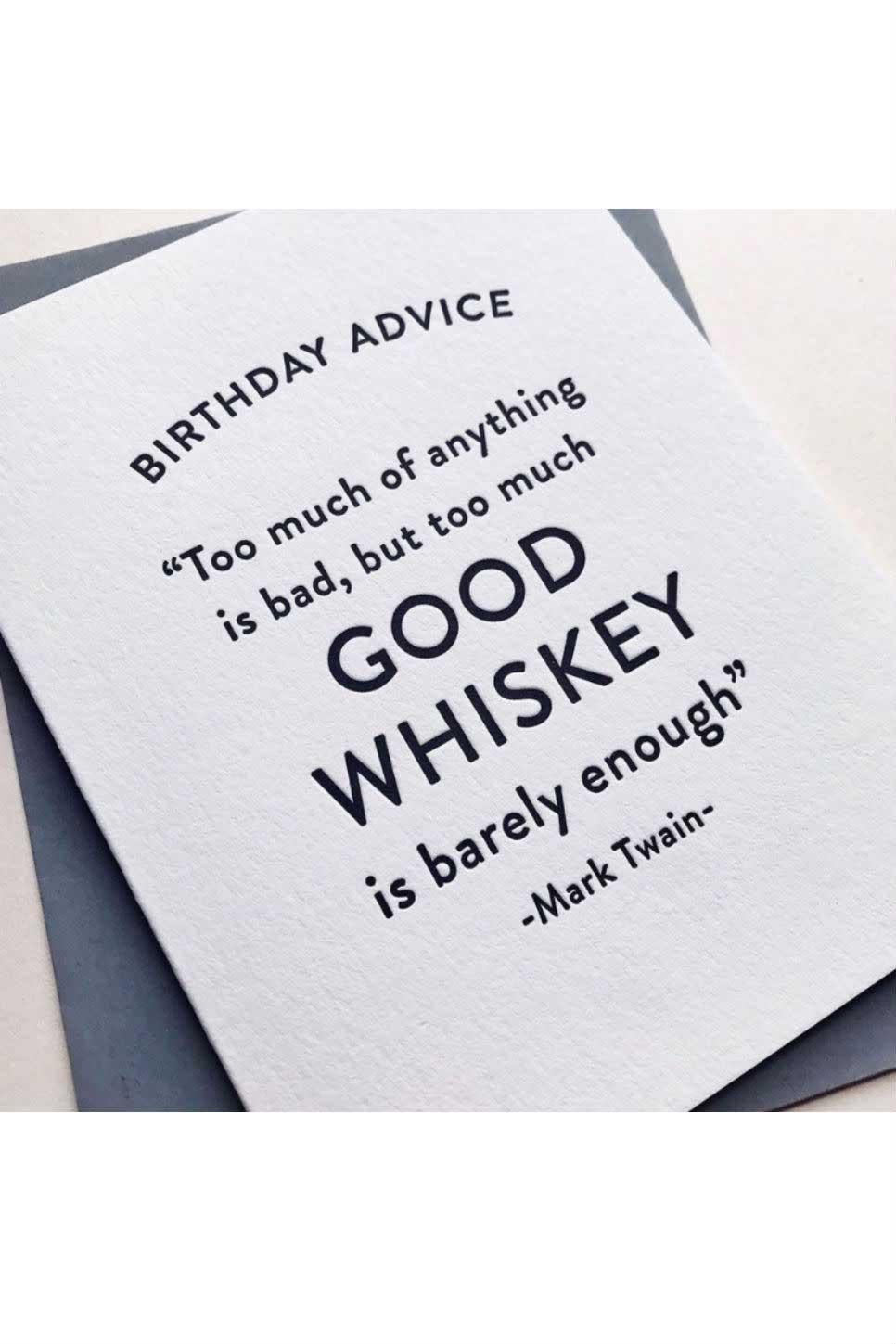 Birthday Whiskey Card