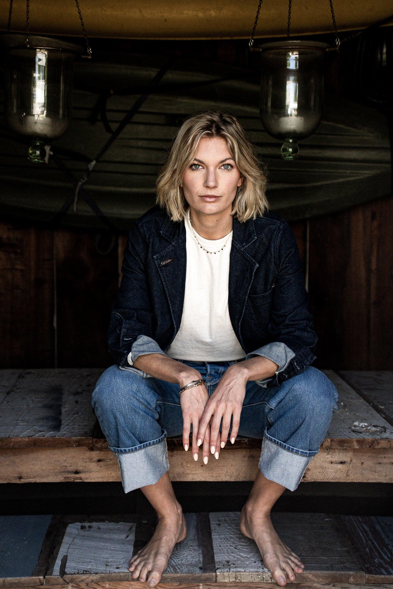 Women | Scout Blazer | Denim Chore Blazer - Ocean