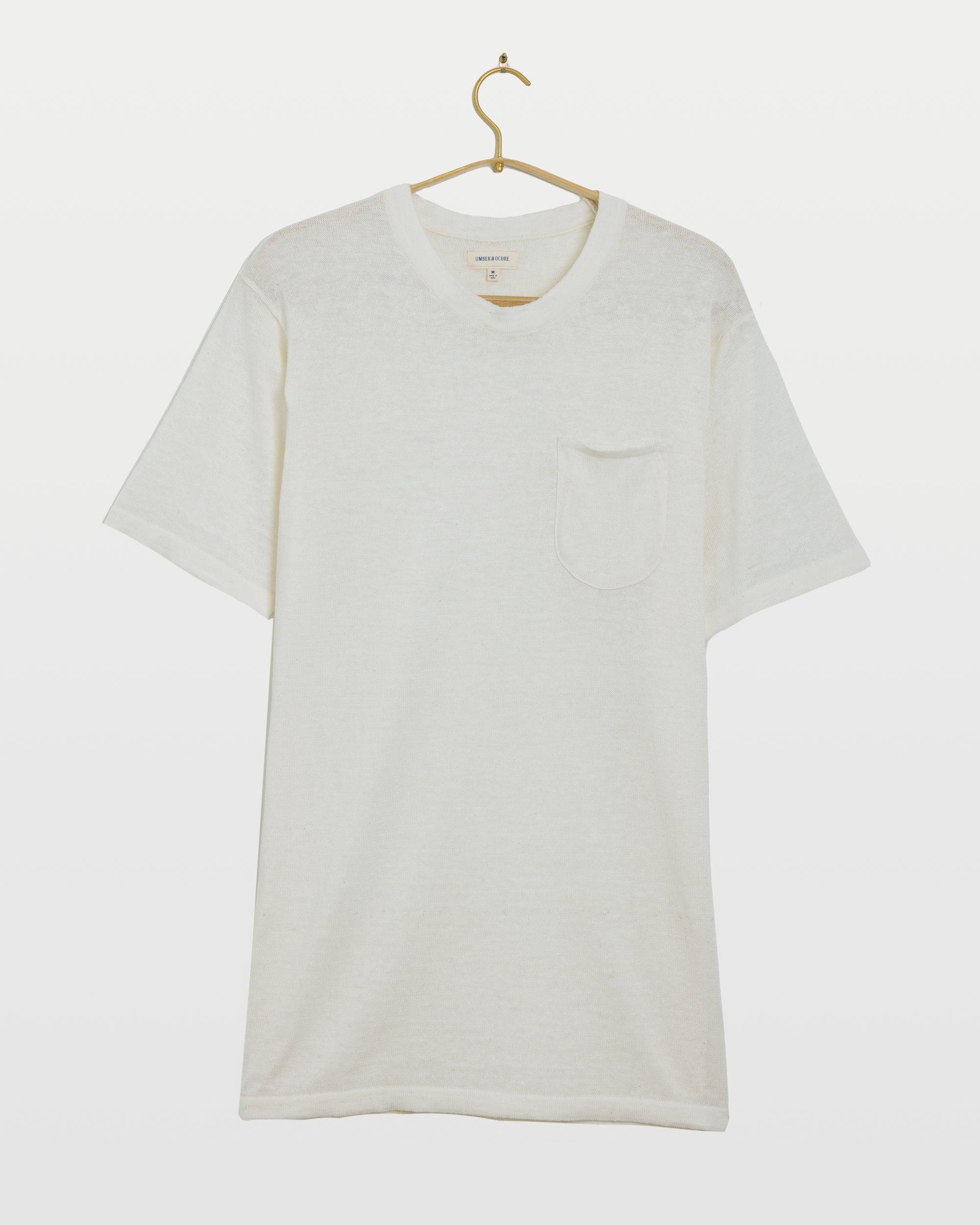 Yogi S/S Pocket Knit Tee White