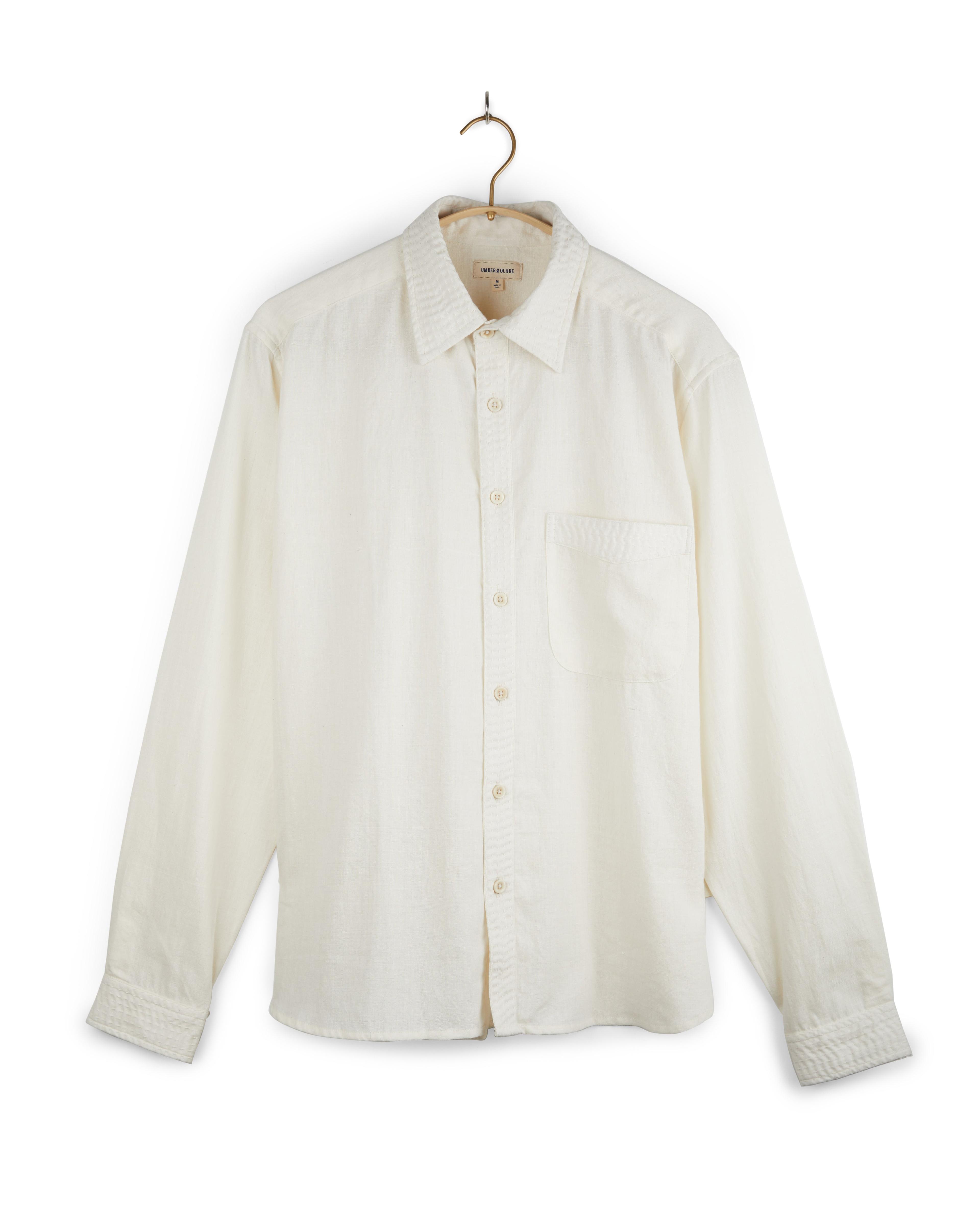 Neil Long Sleeves Shirt - Cotton Kora in Natural