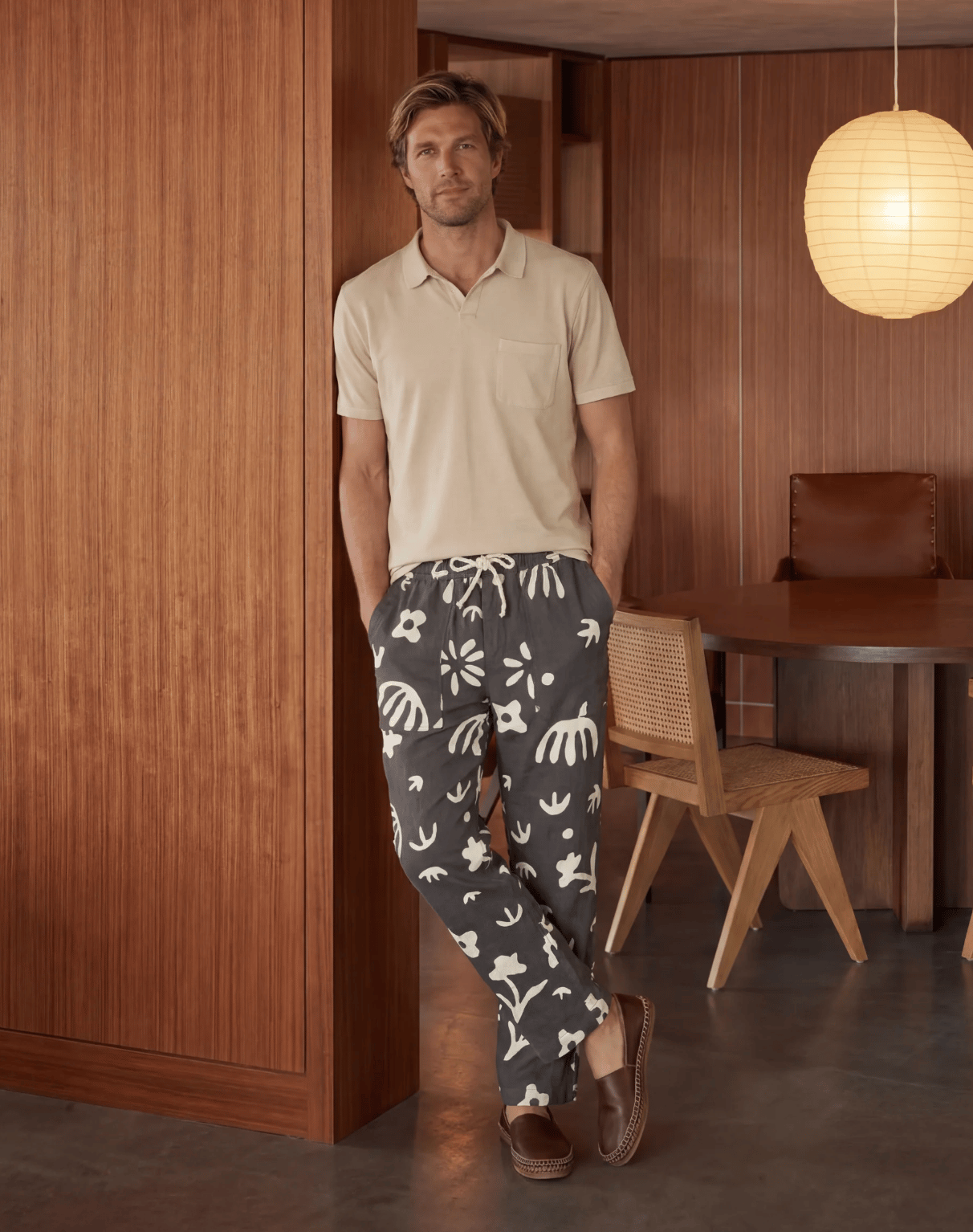 Harshad Utility Pants Cotton Kora Floral Applique