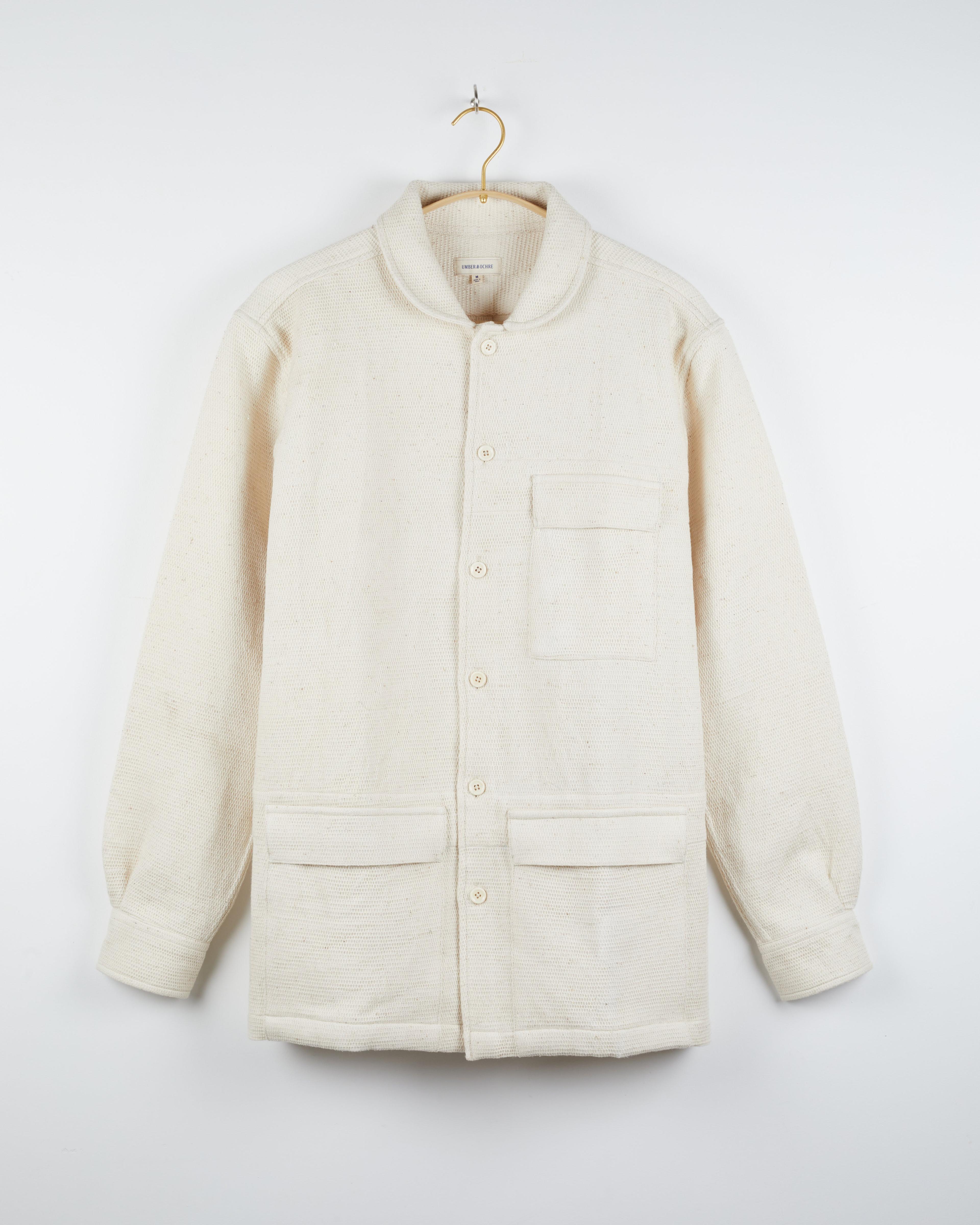 Yaatree Shawl Collar Jacket in Honeycomb Natural