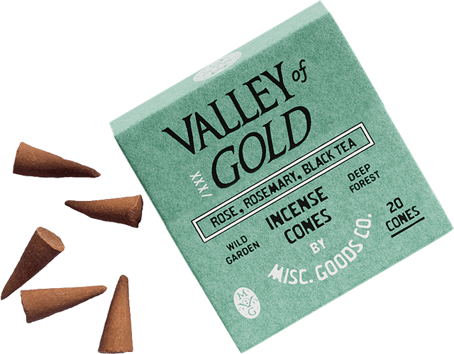 "Valley of Gold" Cone Incense