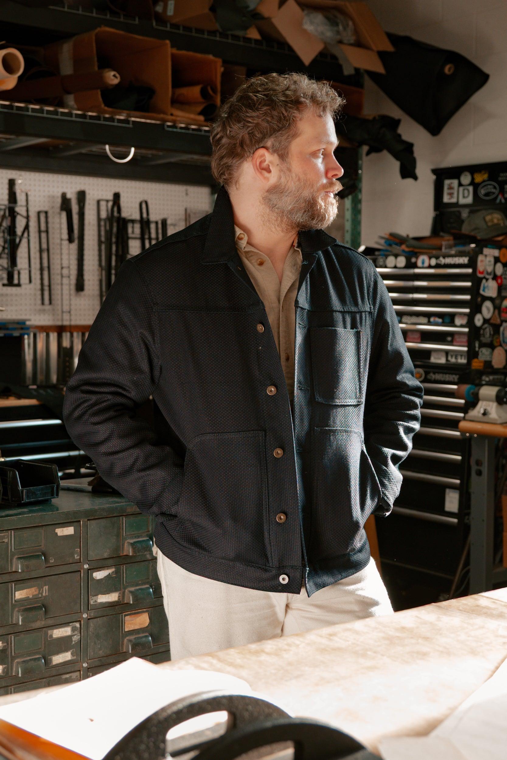 Wayman Jacket - 12oz Indigo Sashiko - Preorder - Ships Early November.
