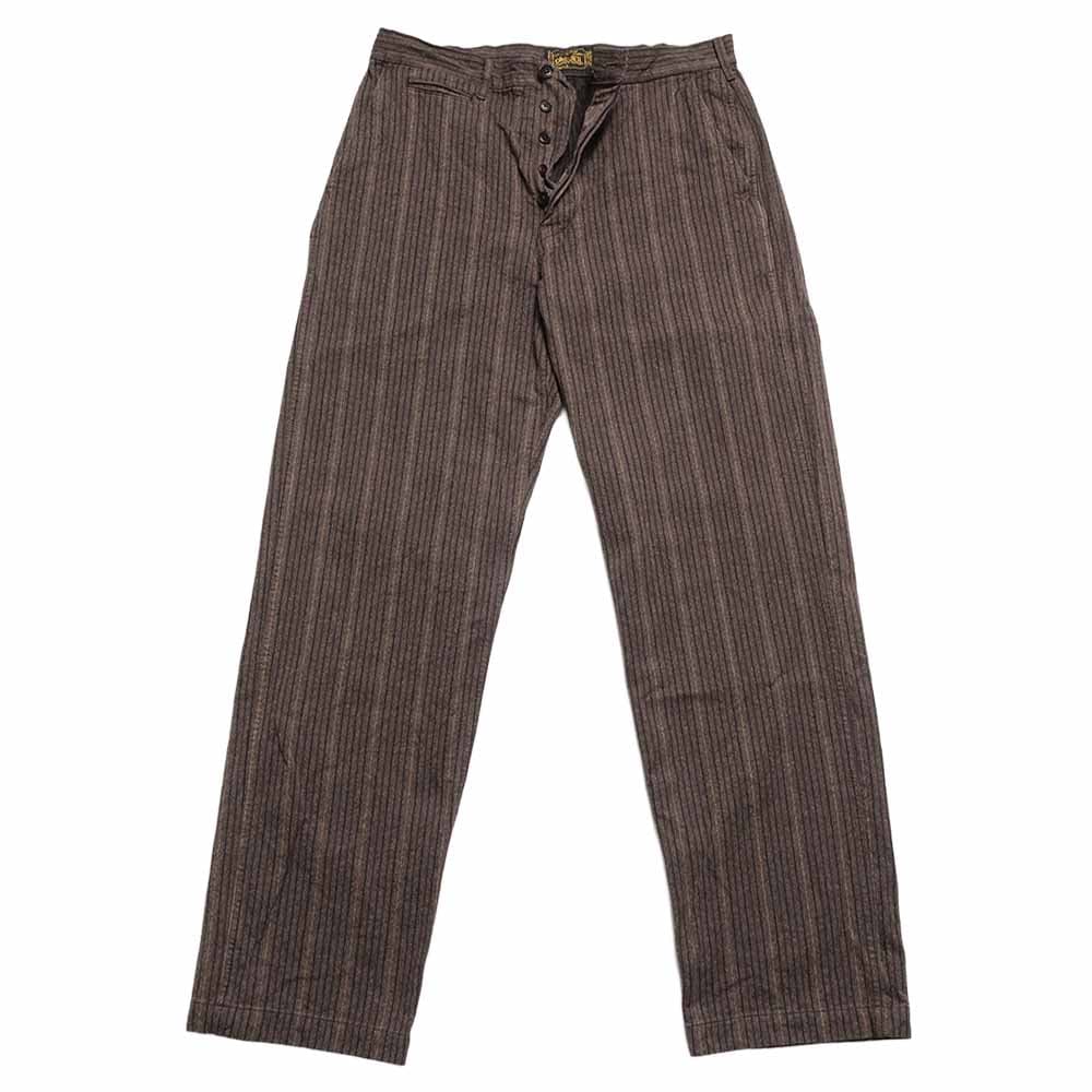 Garment-Dyed Stripe Trousers - OR-1138