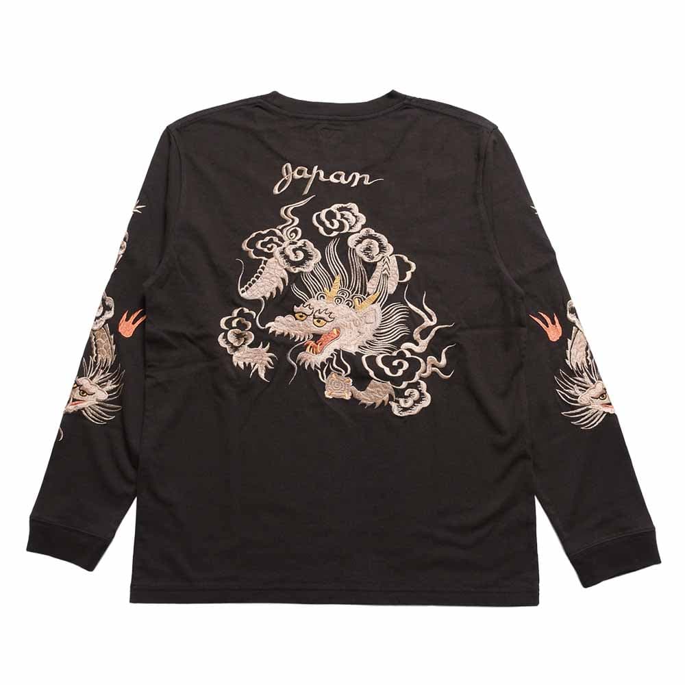 L/S SUKA T-SHIRT - EMBROIDERED - DRAGON - TT69819