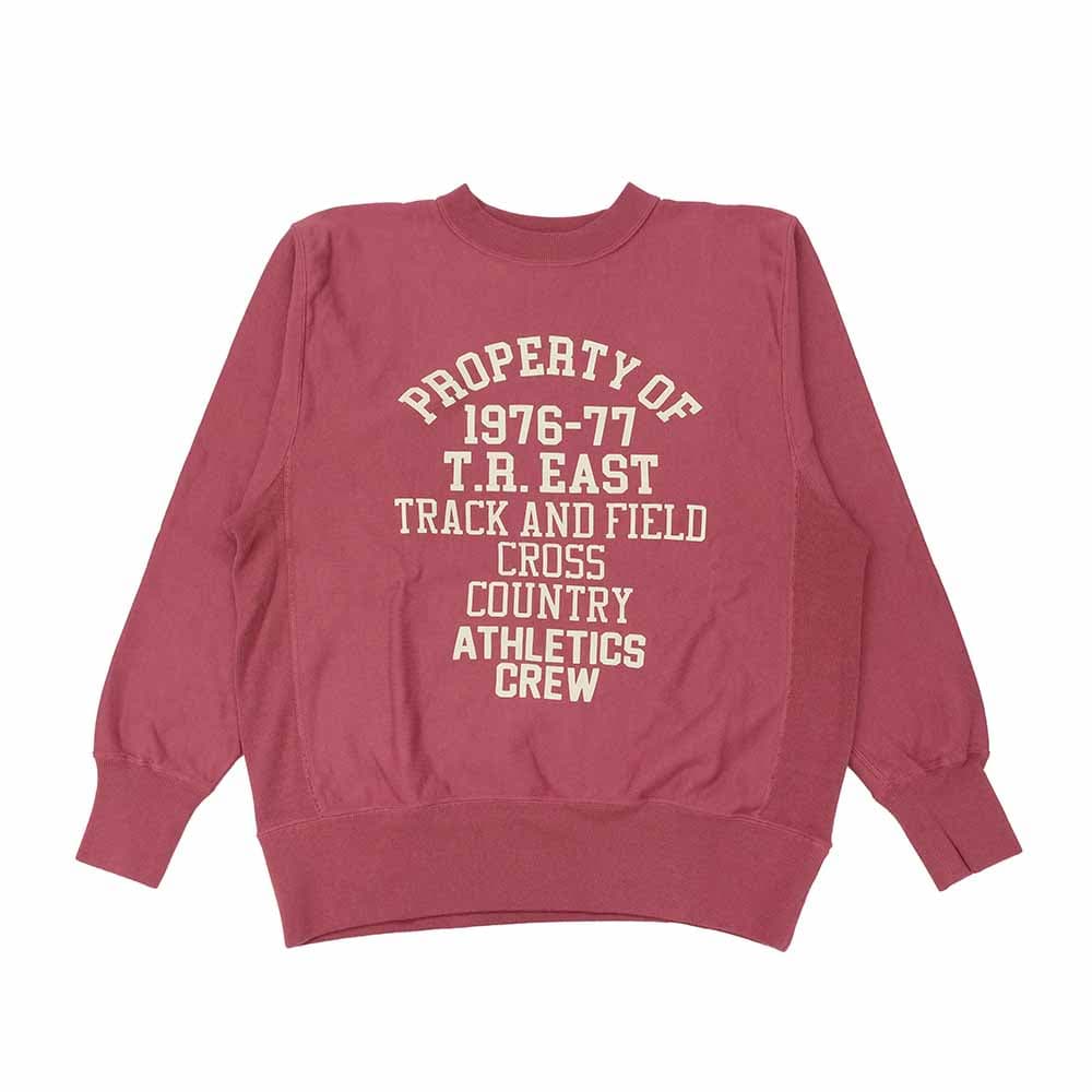 Vintage Like Print Sweatshirt - ATHLETICS CREW - BR-25455