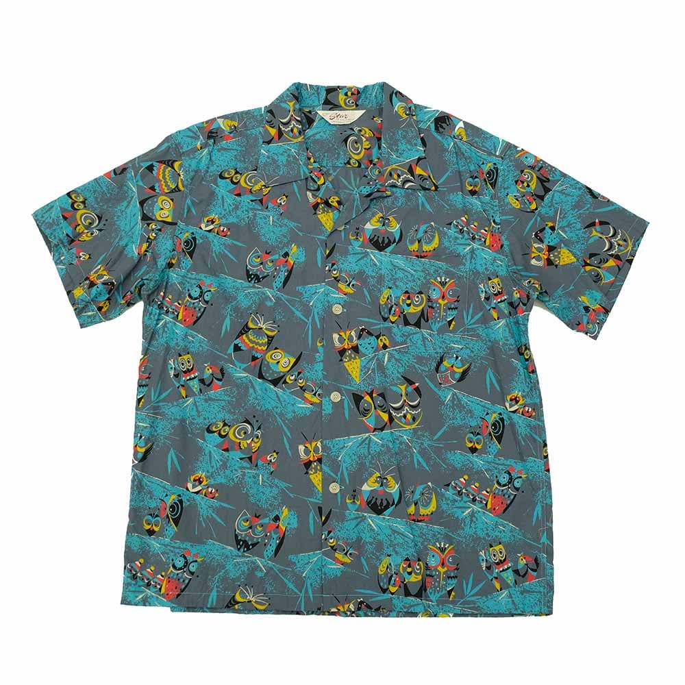 TYPEWRITER COTTON OPEN SHIRT - OWL - SH39494