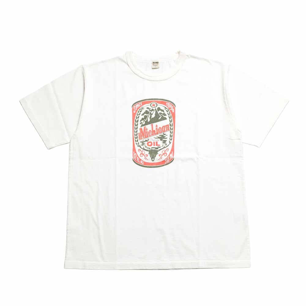 TOUGH NECK S/S PRINT T-SHIRT - Michigan OIL - BR-26259