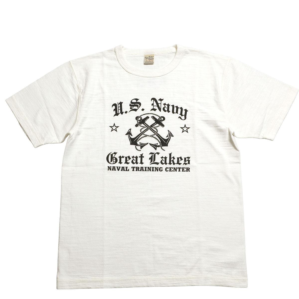 SLUB YARN T-SHIRT - U,S, NAVY GREAT LAKES - BR79727
