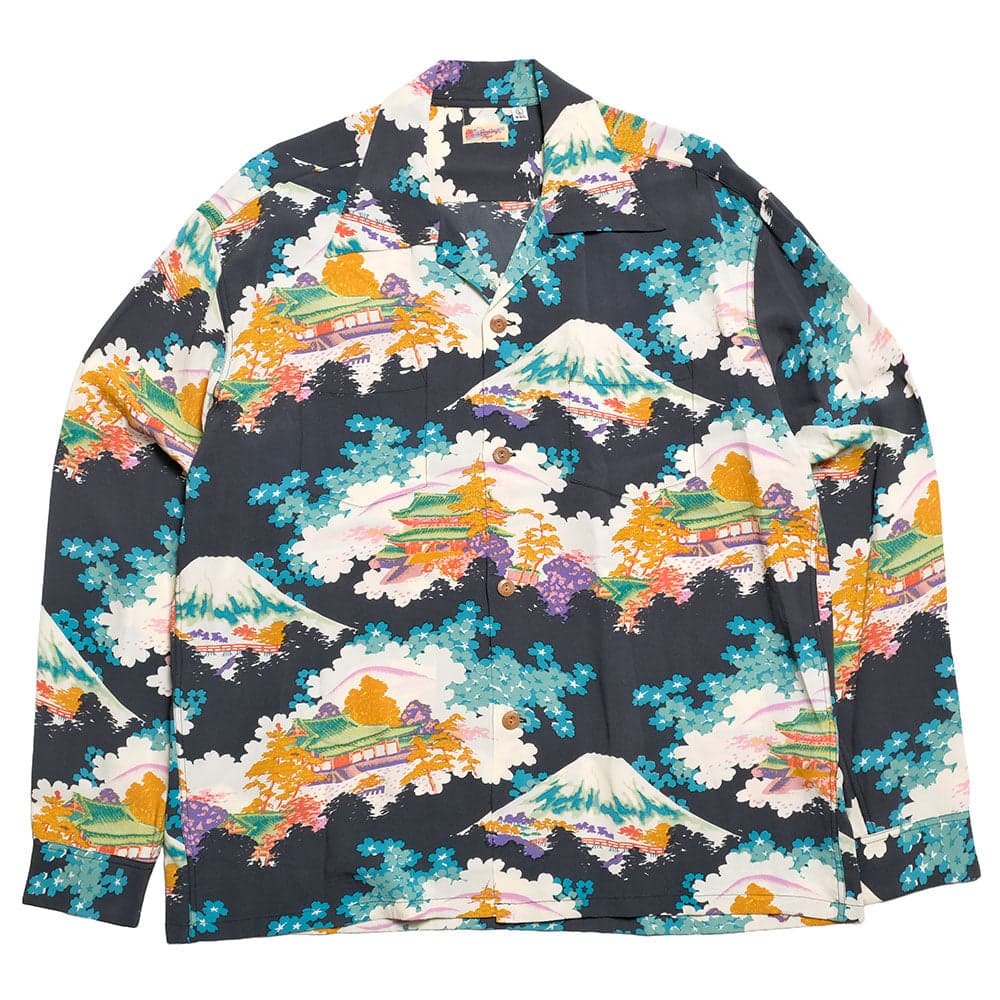STORE LIMITED - L/S RAYON HAWAIIAN SHIRT - ANCIENT CAPITAL - SS39618LS
