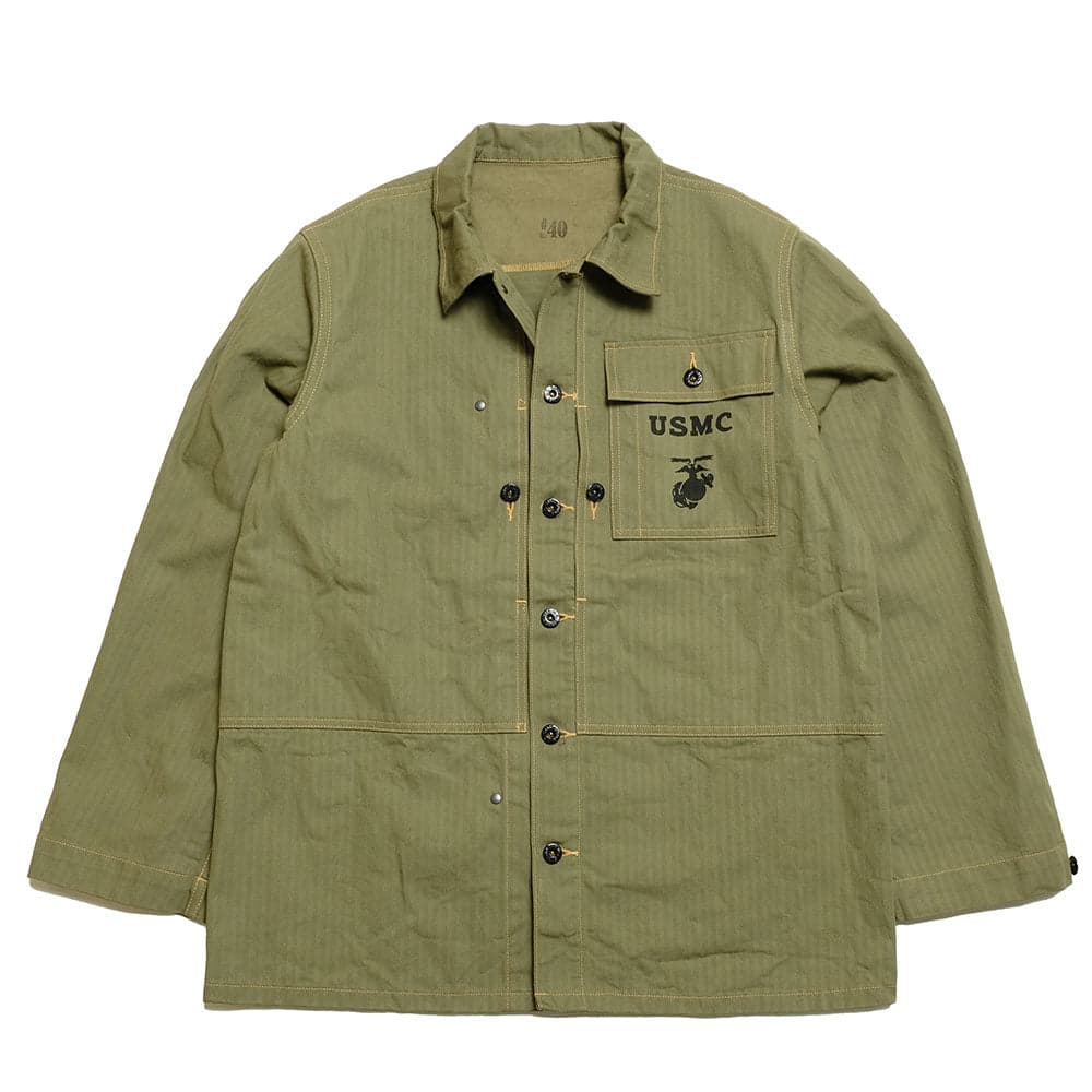 U.S. MARINE CORPS M-1944 HERRINGBONE UTILITY JACKET - BR15123