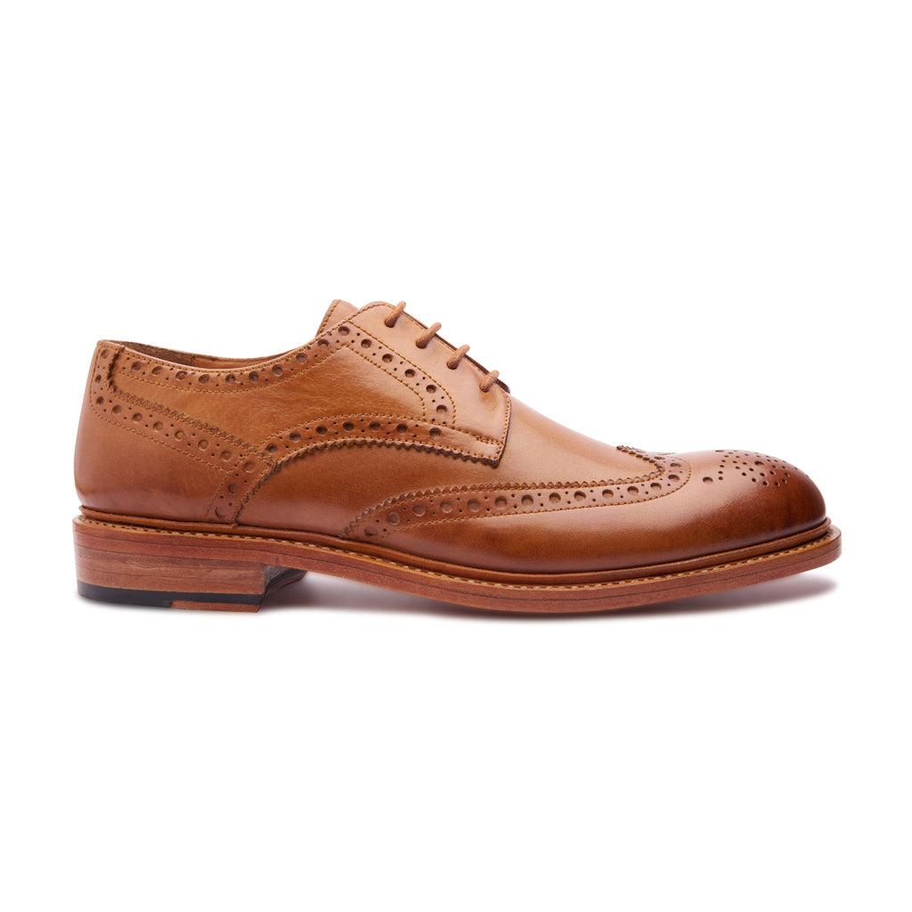 Rudolph, Wingtip Derby - Natural Tan | Goodyear Welted | Classics Collection
