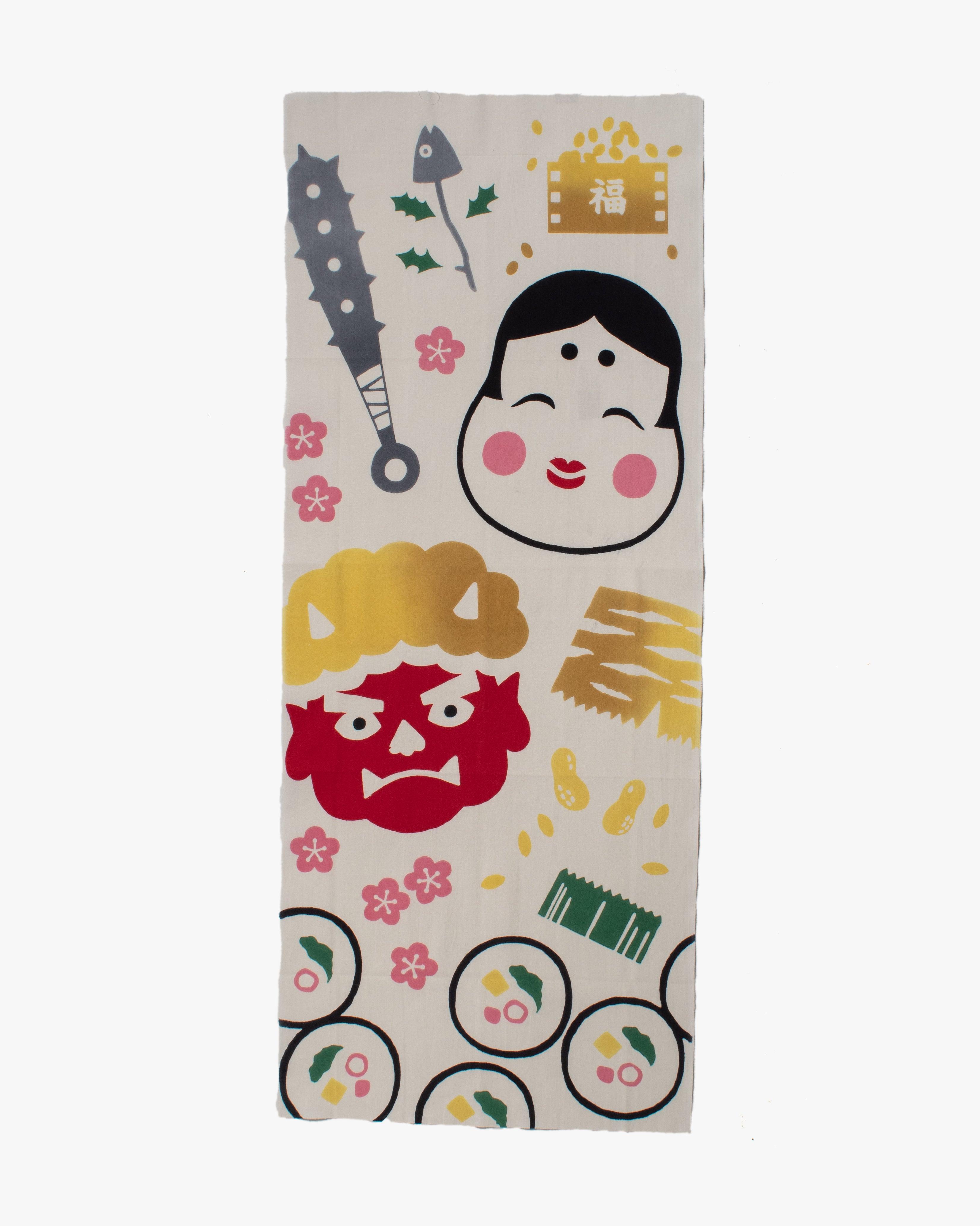 Tenugui, Chusen-Zome, Setsubun Celebrations