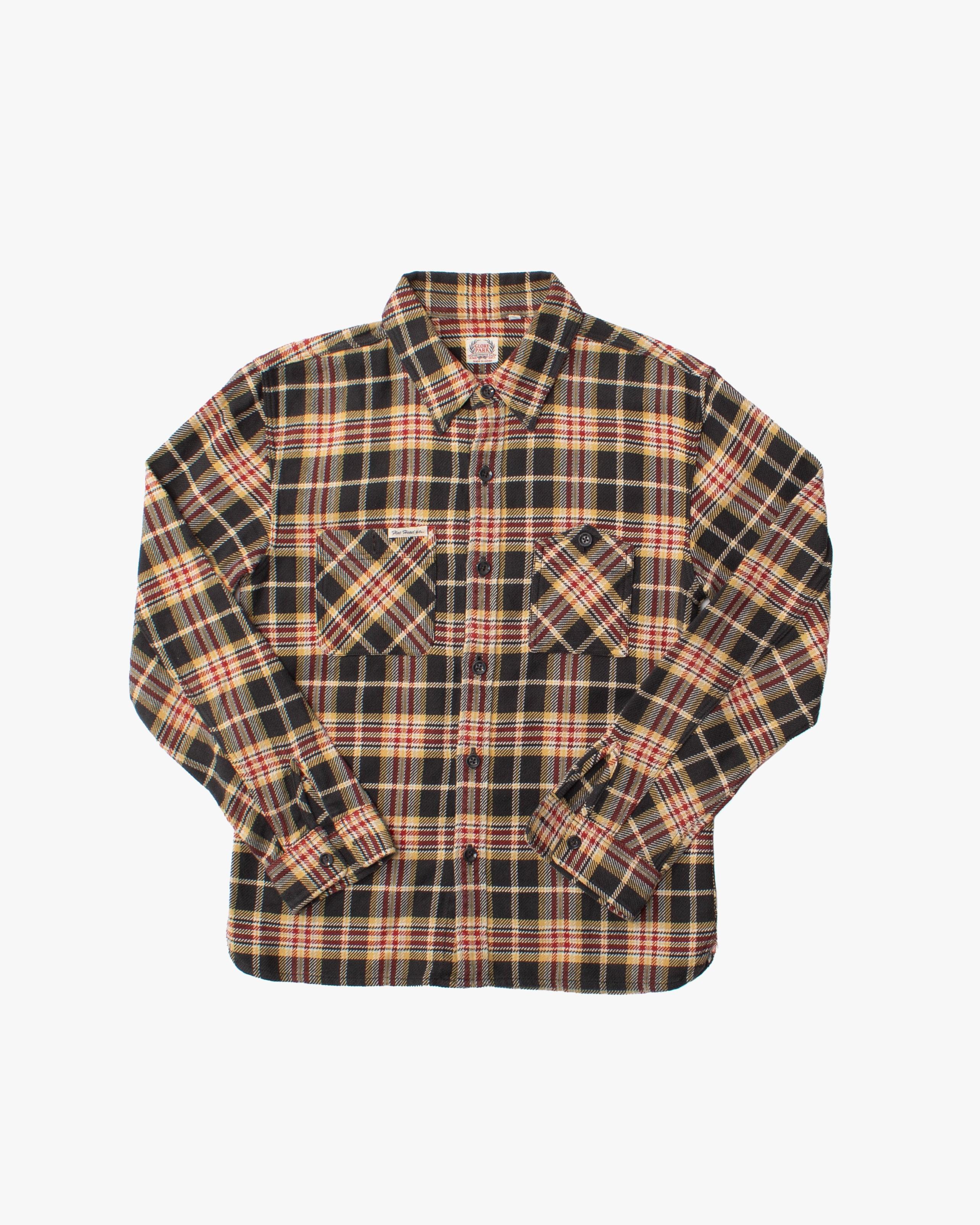 Button Up Shirt, S, Flathead, Yellow/Red