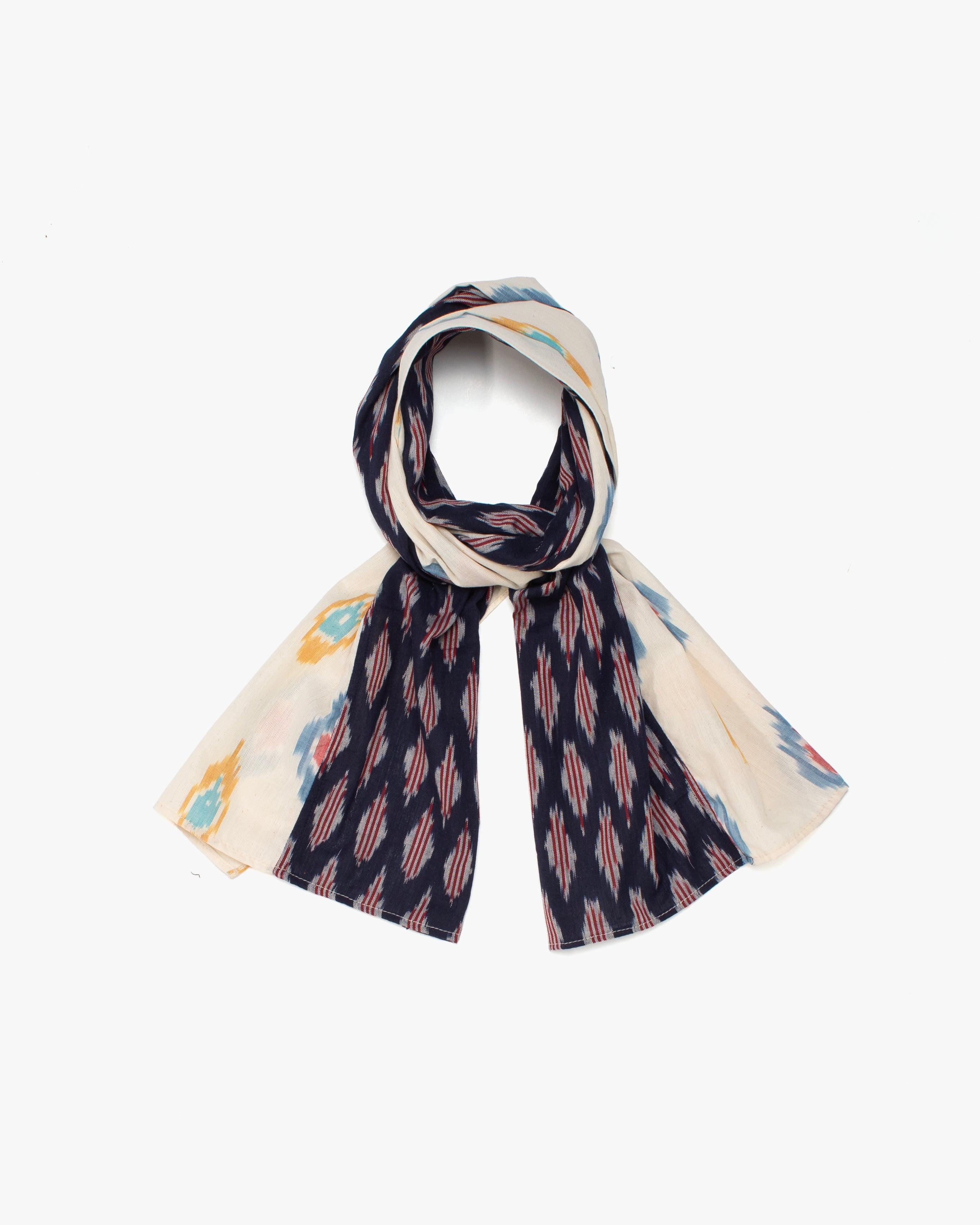 Kiriko Original Scarf, Double Split, Indian Kasuri, #3