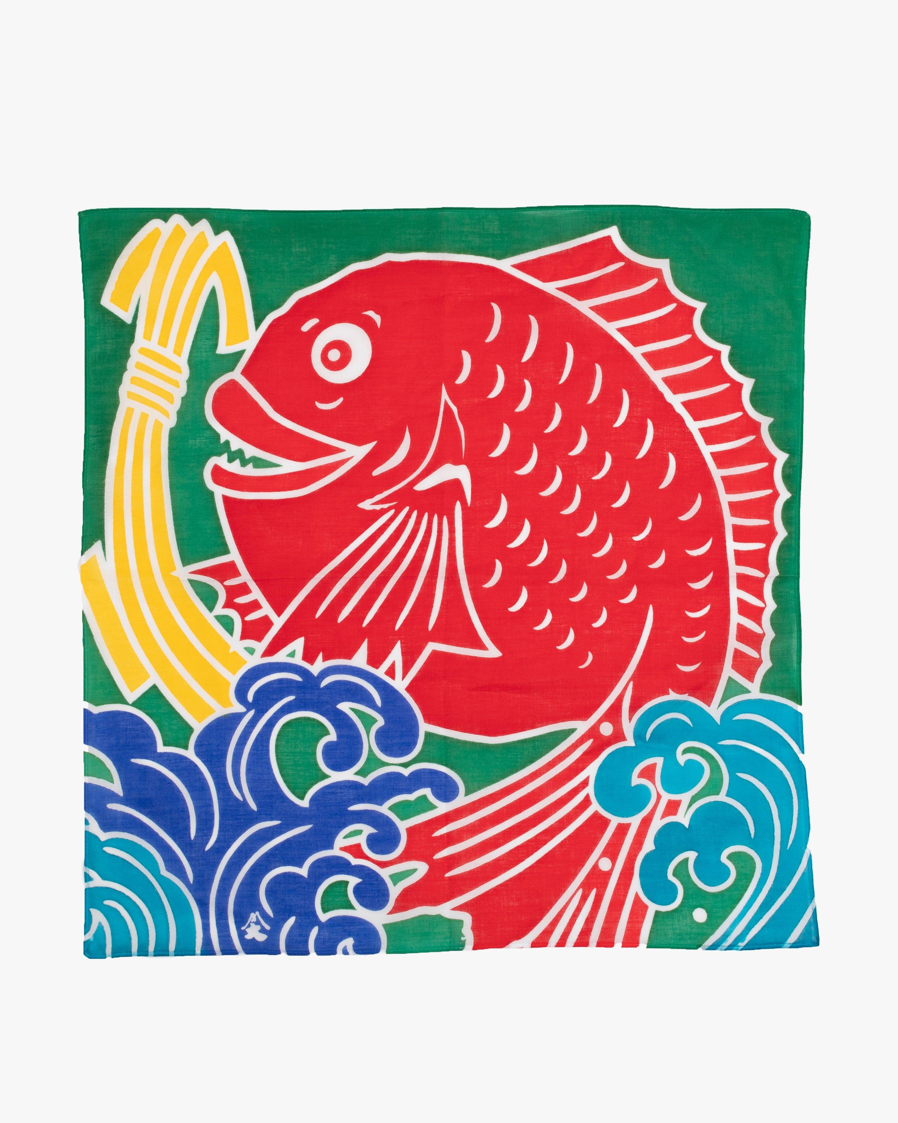 , Handkerchief with Yutan Big Catch Flag, Tai