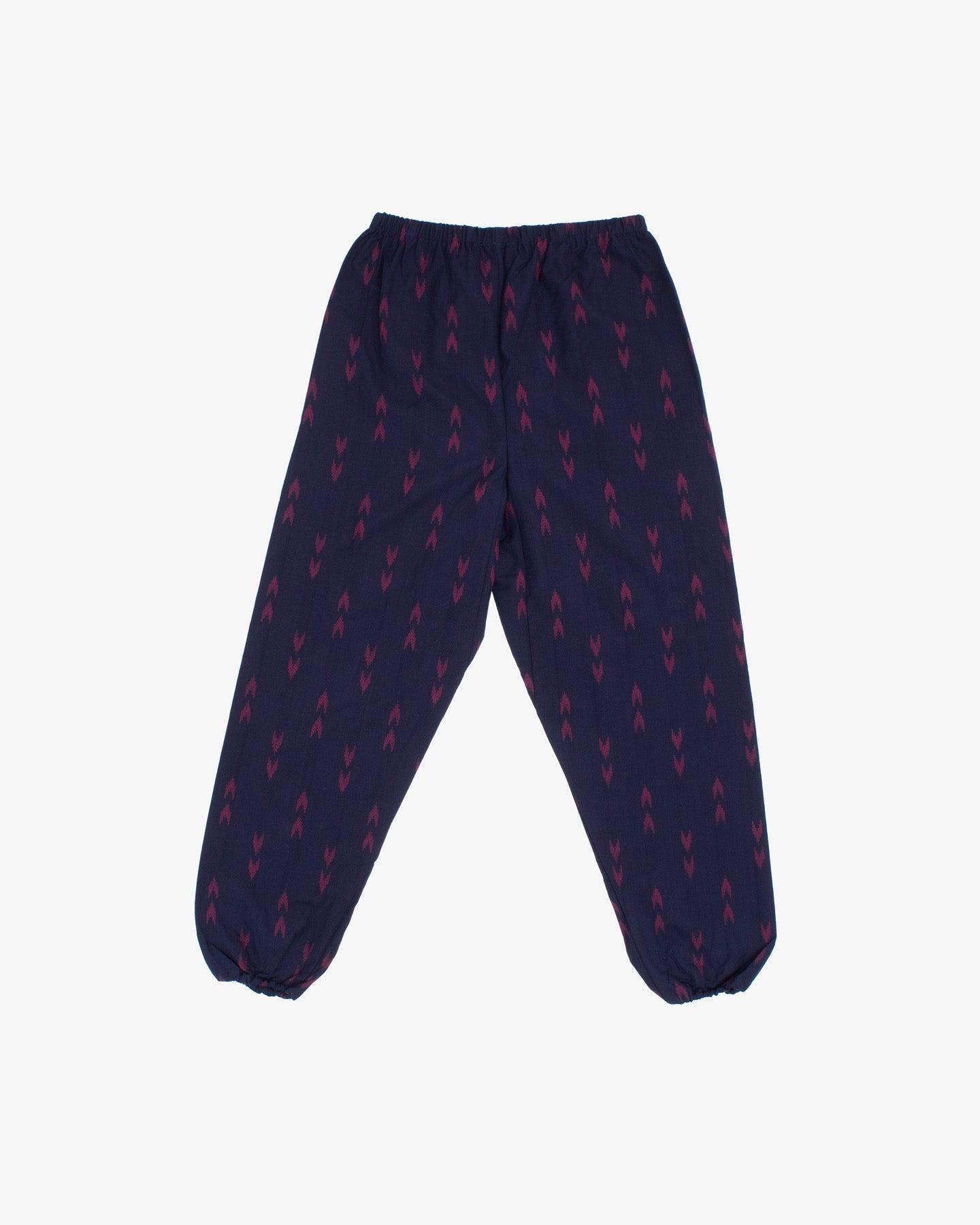Monpe Pants, Women's, Indigo with Red Arrows