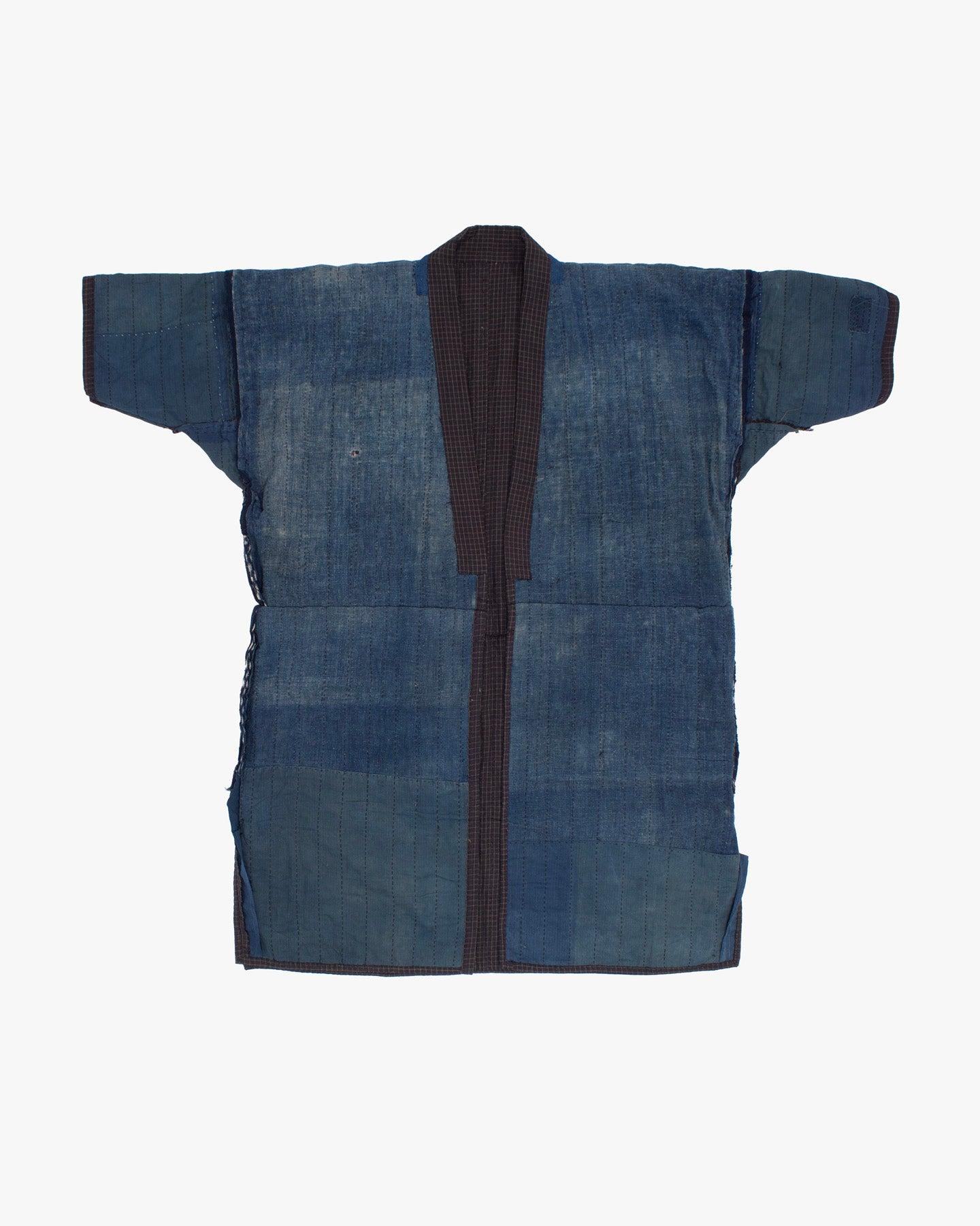 Vintage Noragi Jacket, Reversible, Boro Patched and Sashiko Stitched