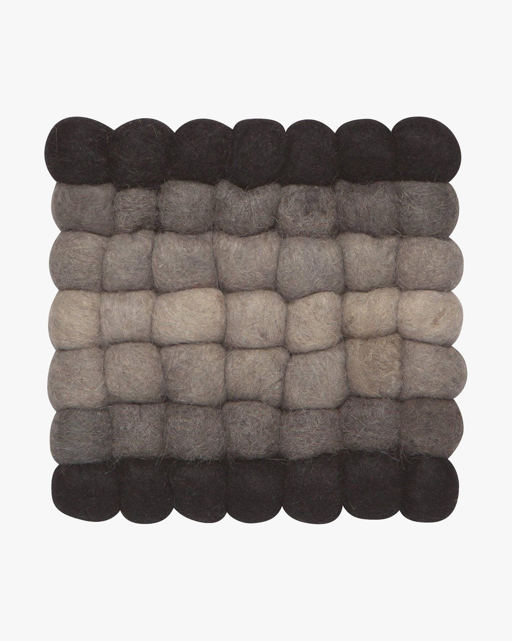 Danica, Shadow Recycled Wool Felt Dot Trivet