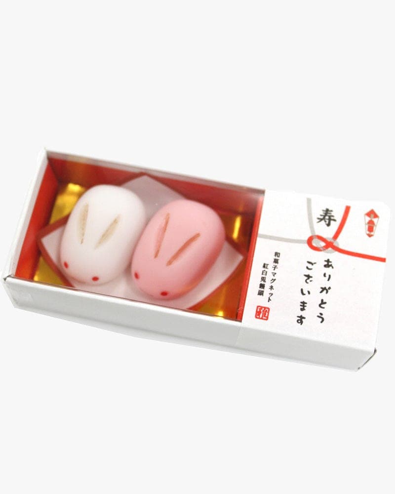 2 Magnet Set, Arutha, Wagashi Series, Kouhaku Usagi