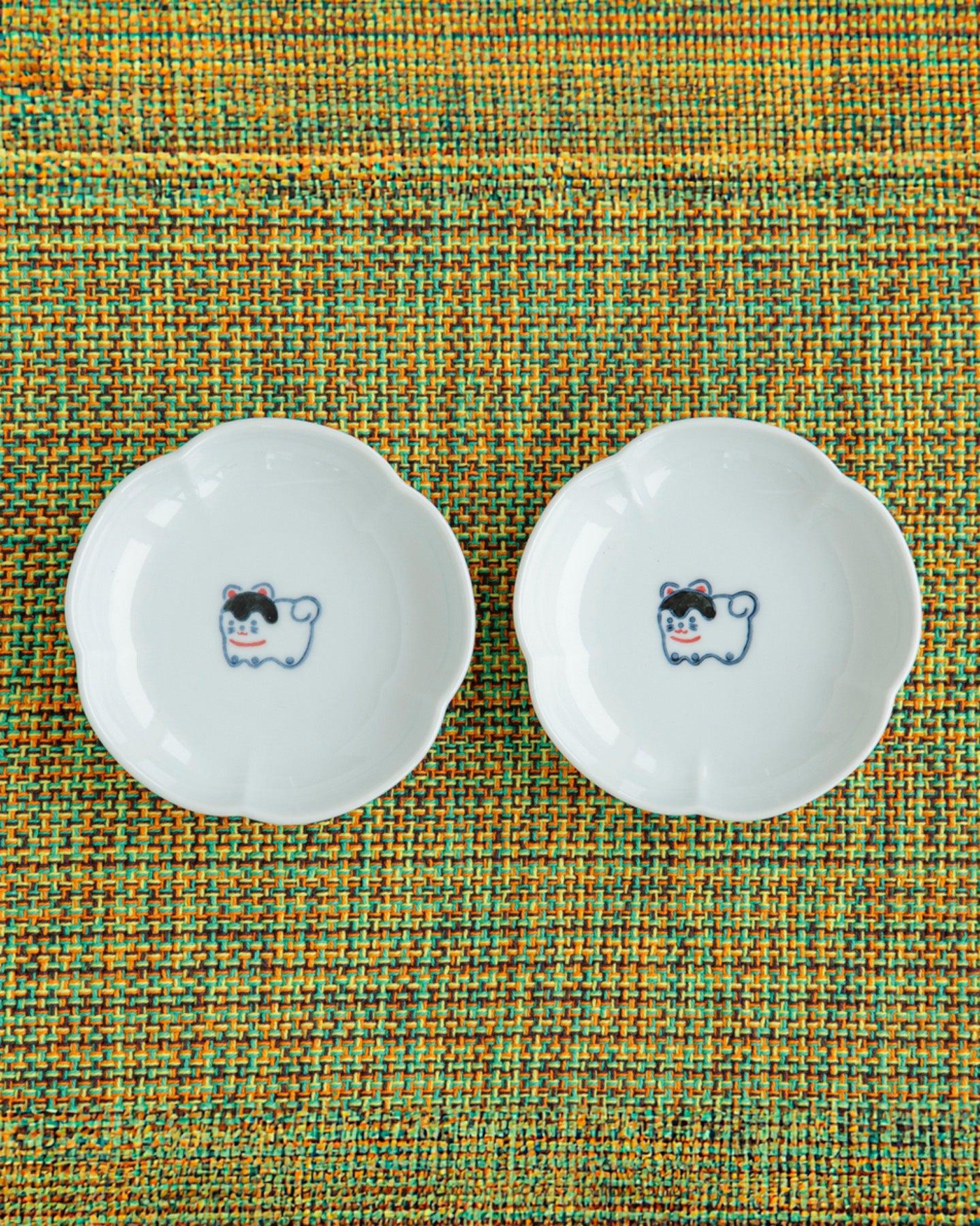 Mini Plate, Bisque, Nippon Ezara, Hariko
