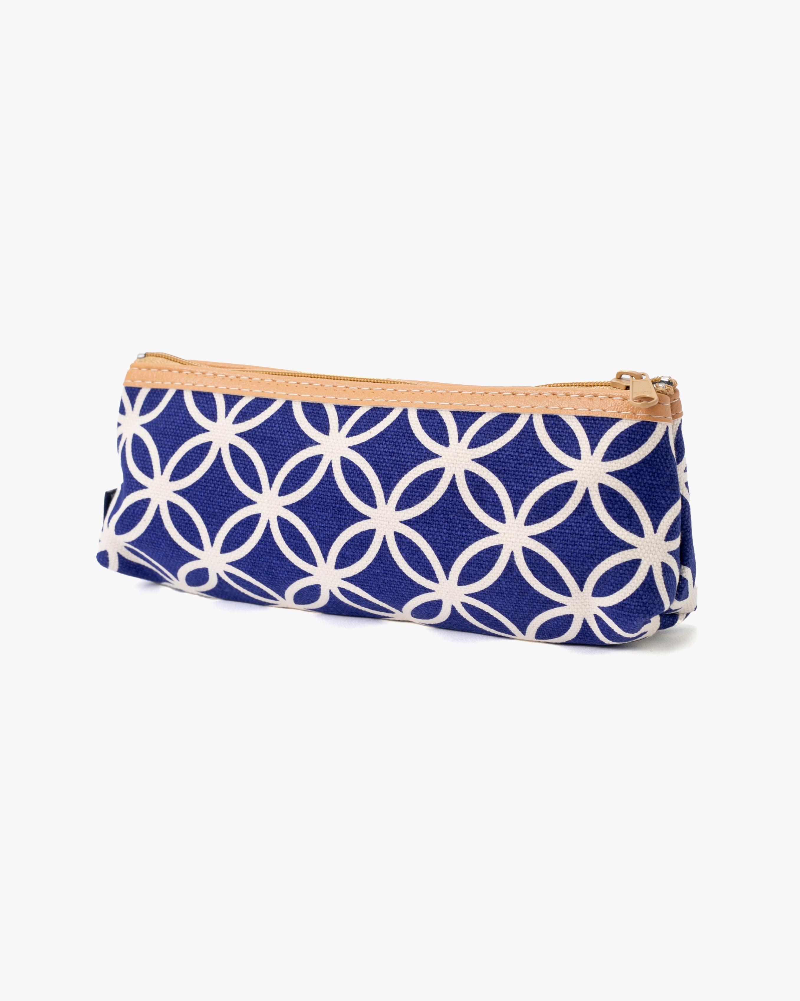 Bag, Pencil Pouch, Blue Shippou