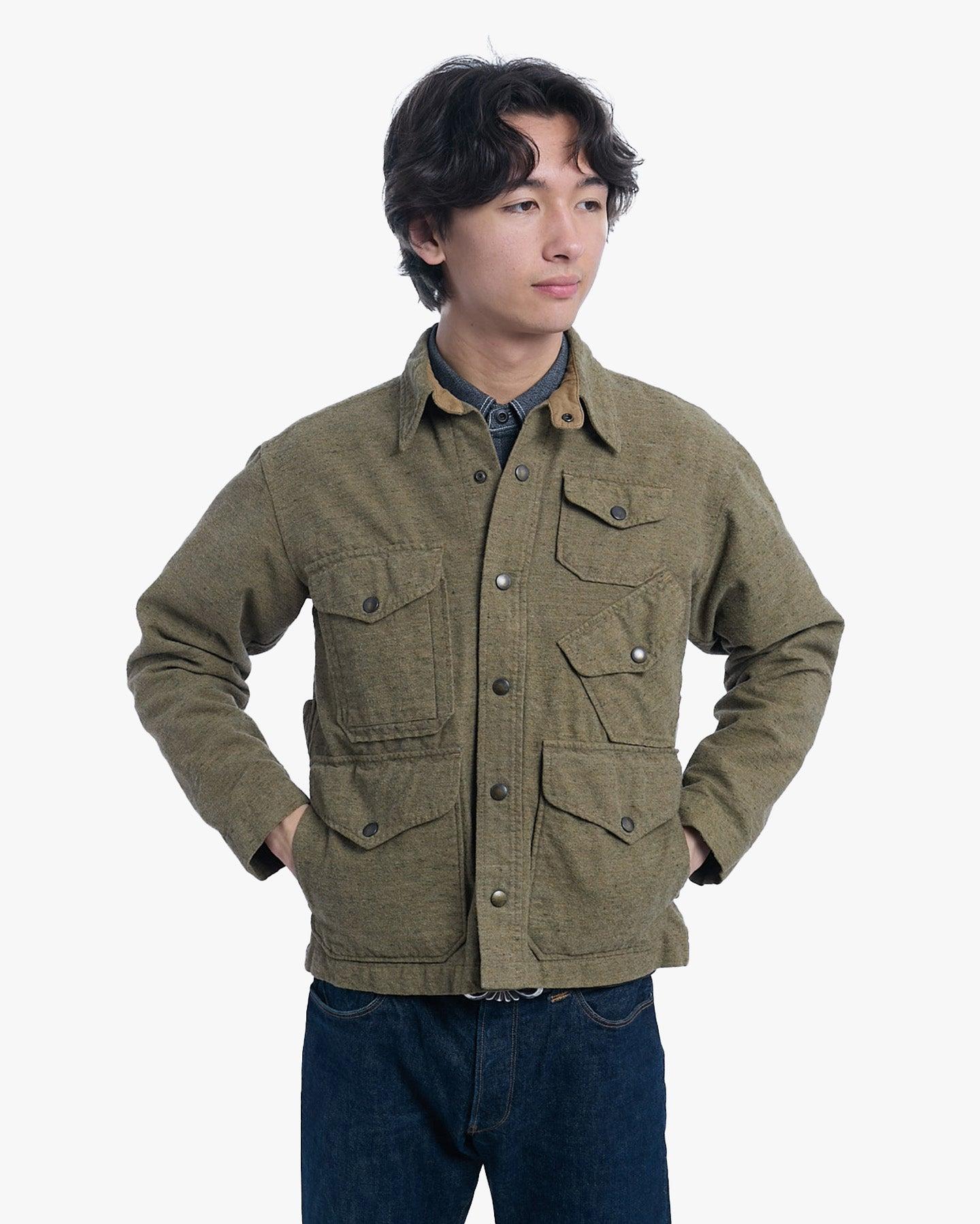 Jacket, M, Gypsy & Sons, Olive with Asymmetrical Pockets