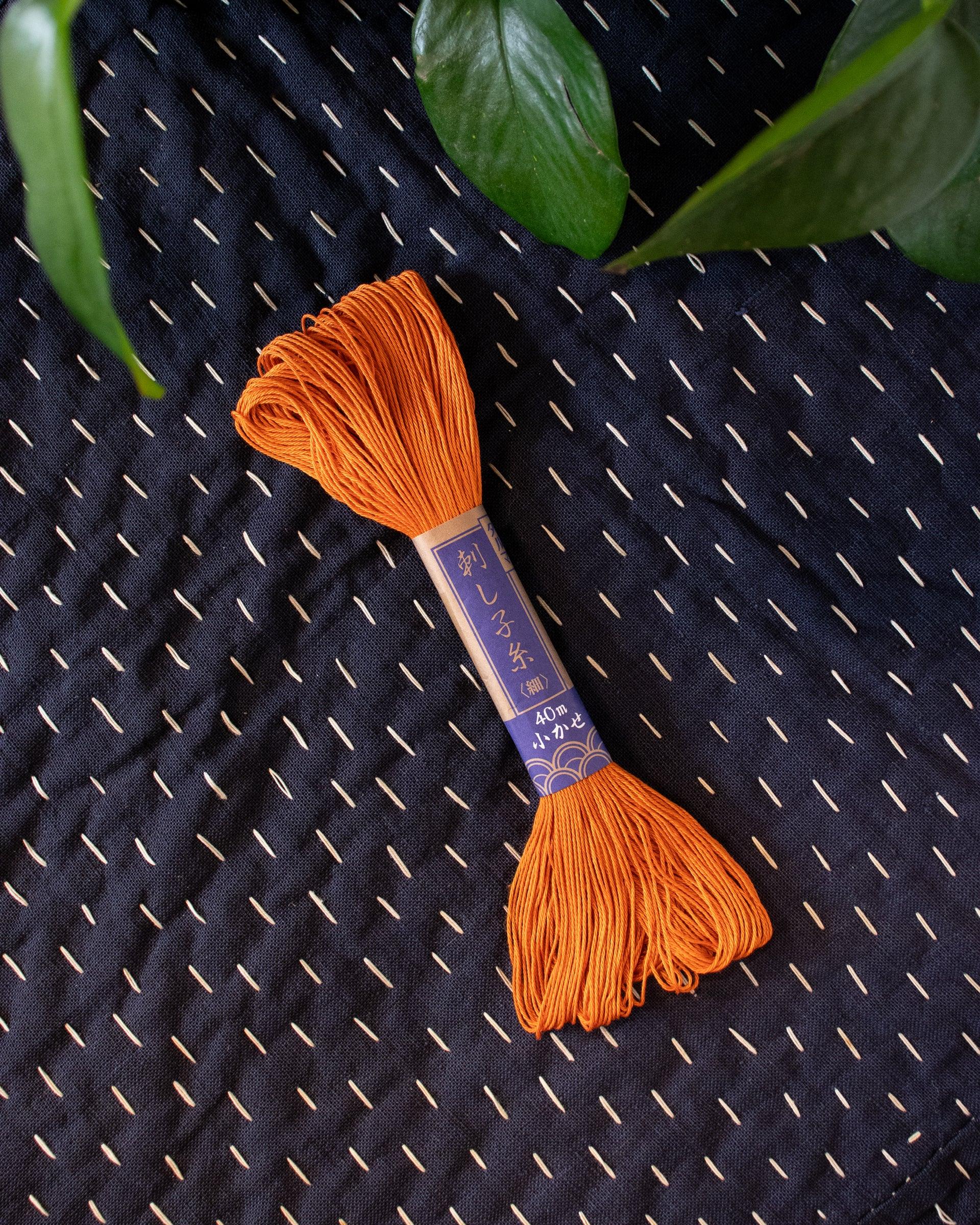 , Sashiko Thread 40m, Orange