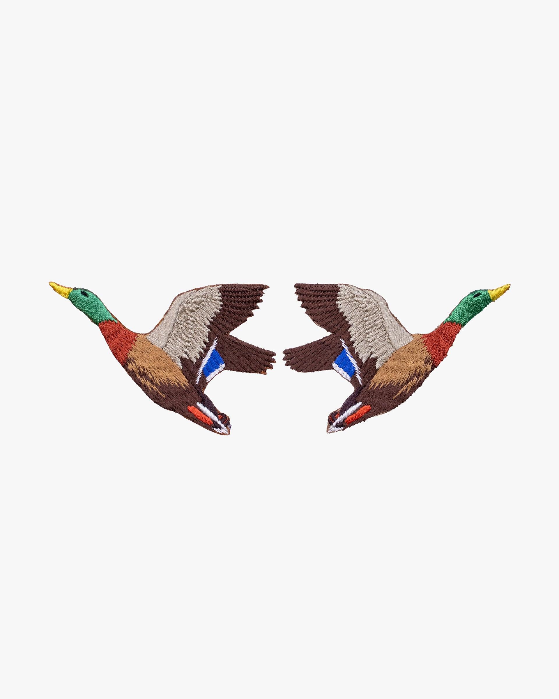Embroidered Patch, Iron-on Applique, Mallard Duck