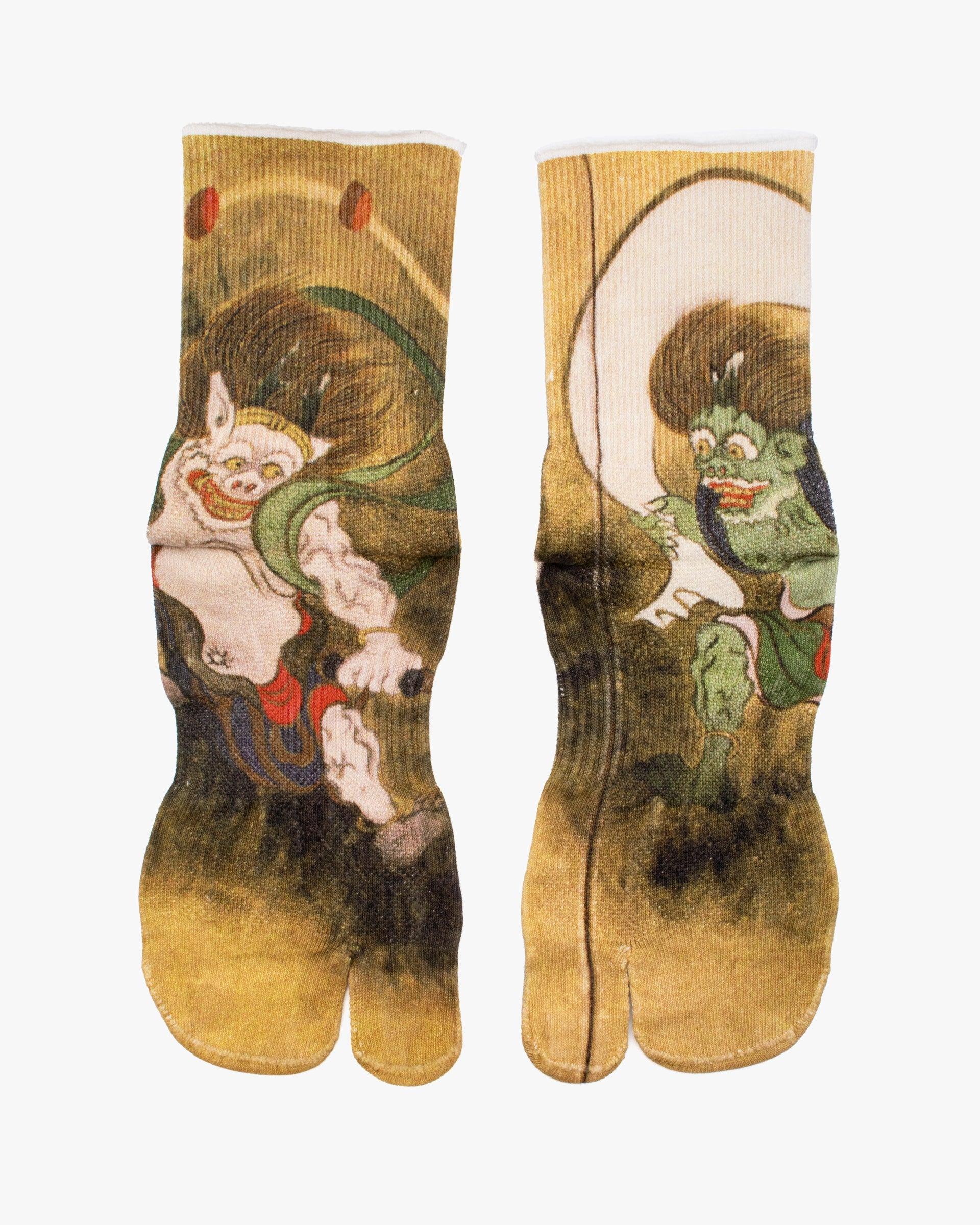 Tabi Socks, Wasi Wasi, Wind God Fujin and Thunder God Raijin